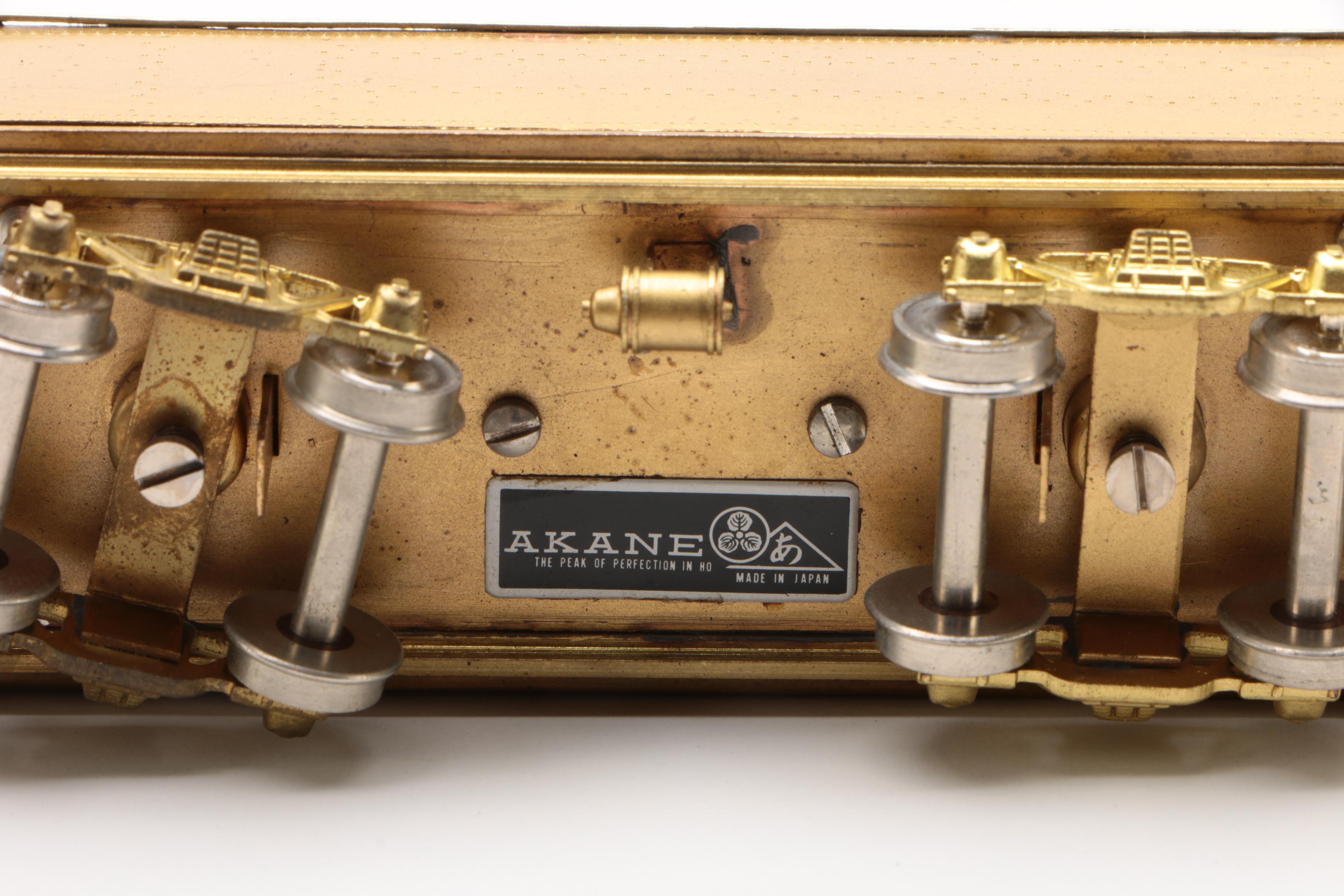 Japanese HO Scale Brass Train Locomotives and Coal Cars, Mid-Century