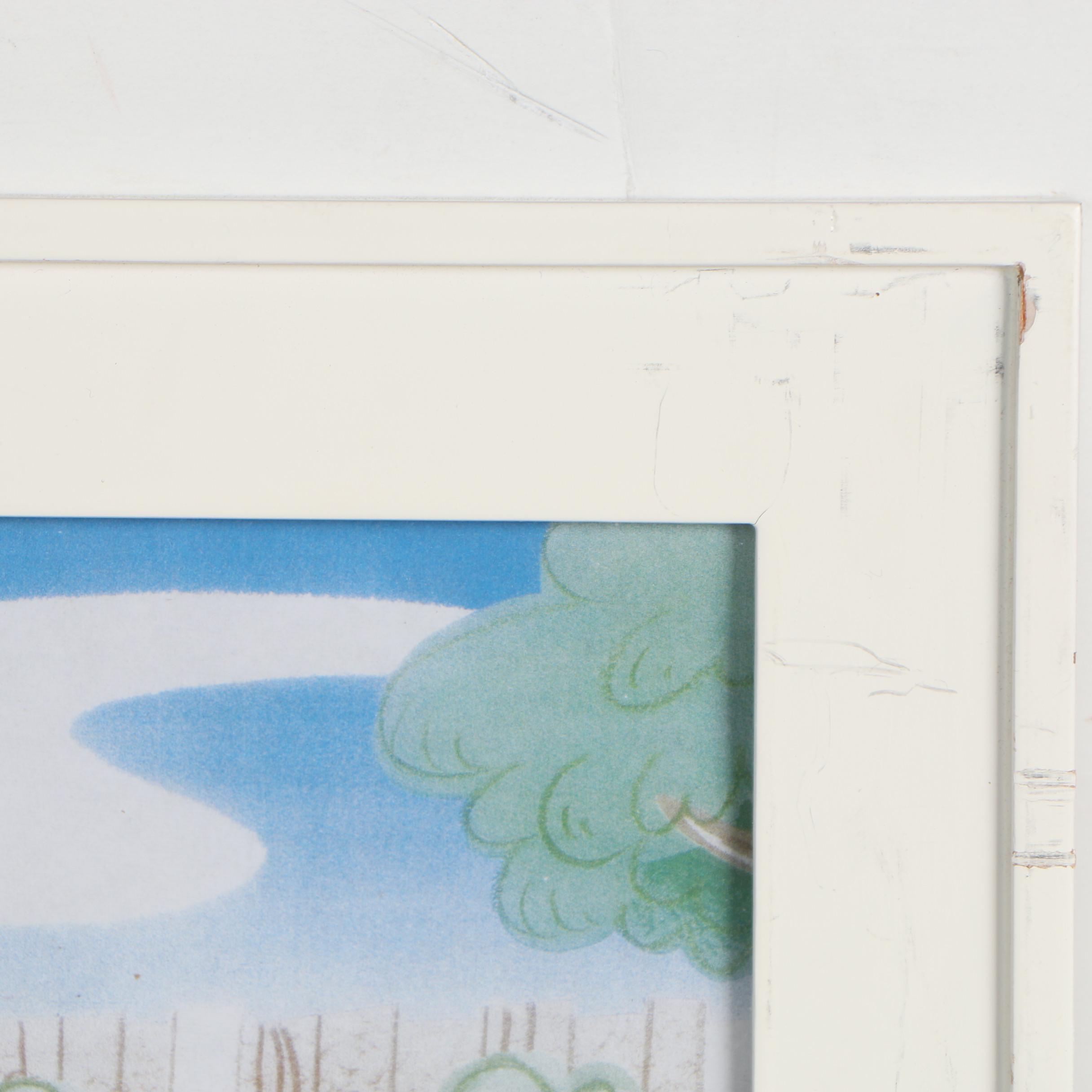 Offset Lithograph Reproduction Sericel "Donald's Golf Game"