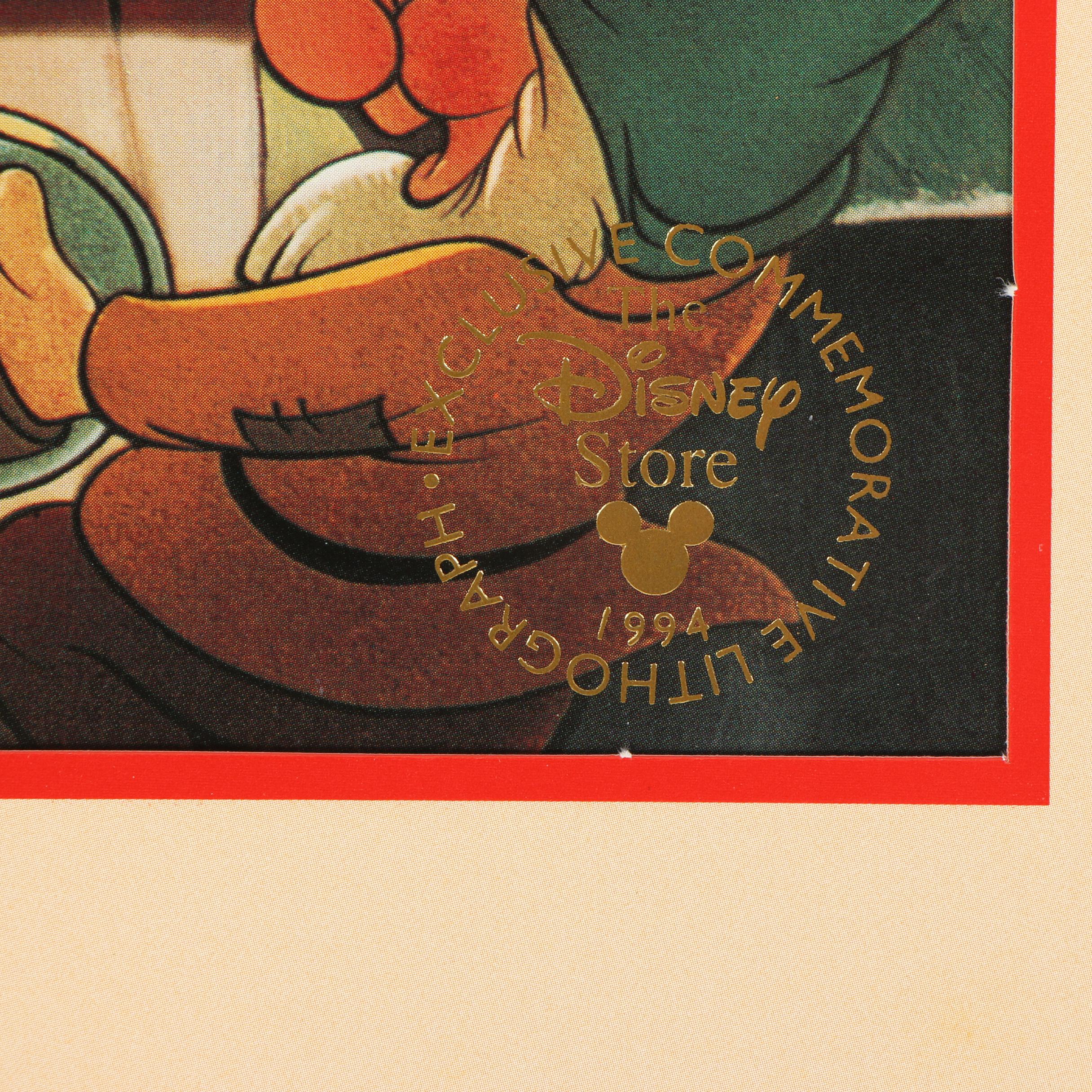 Disney Commemorative Lithographs "Including Snow White and the Seven Dwarfs"