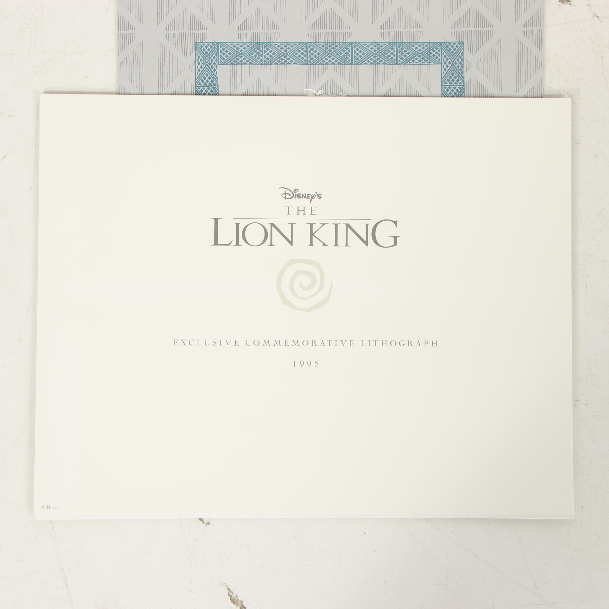 Disney Commemorative Lithographs "Including Snow White and the Seven Dwarfs"