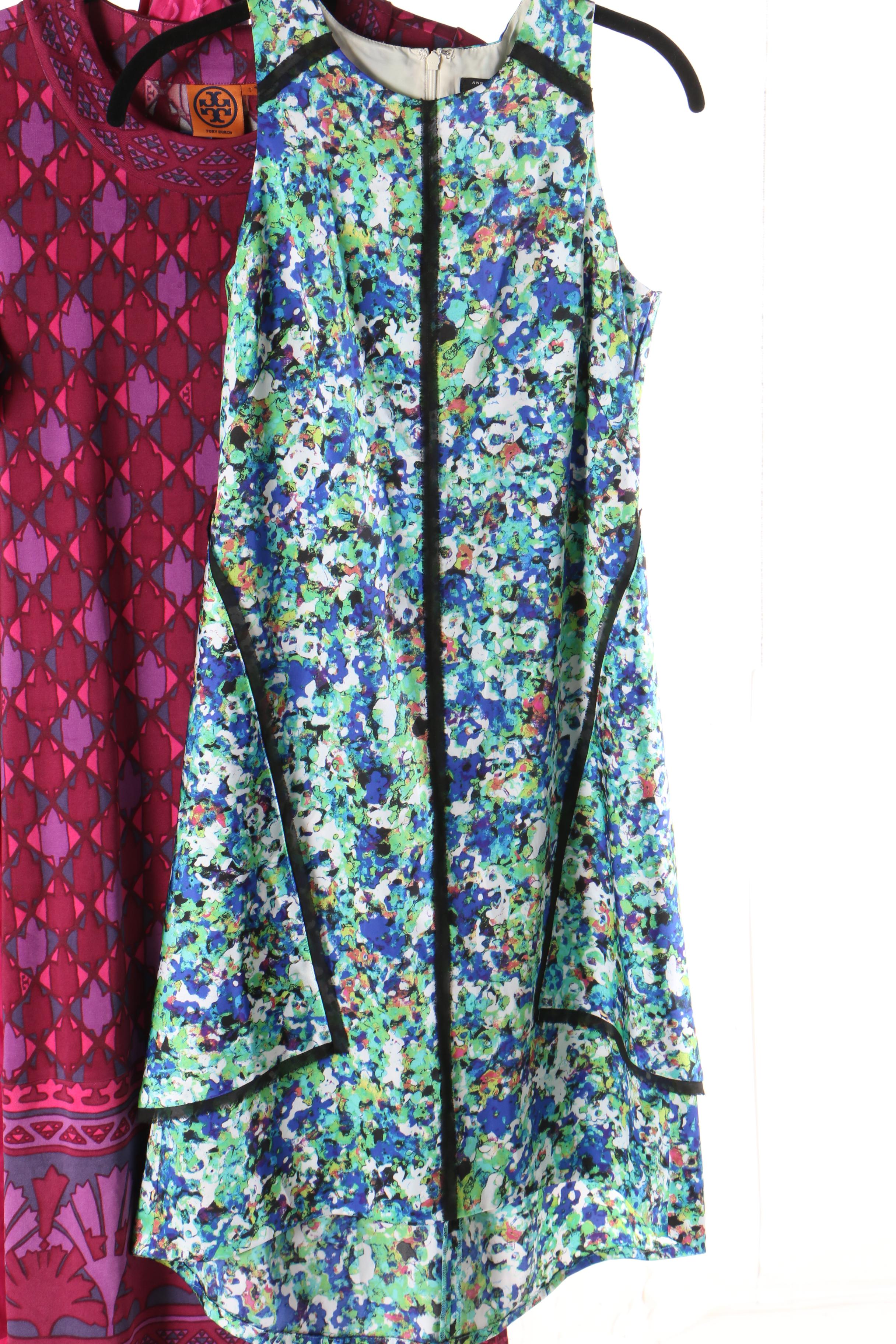 Patterned Dresses Including Tory Burch, Trina Turk and Karen Millen