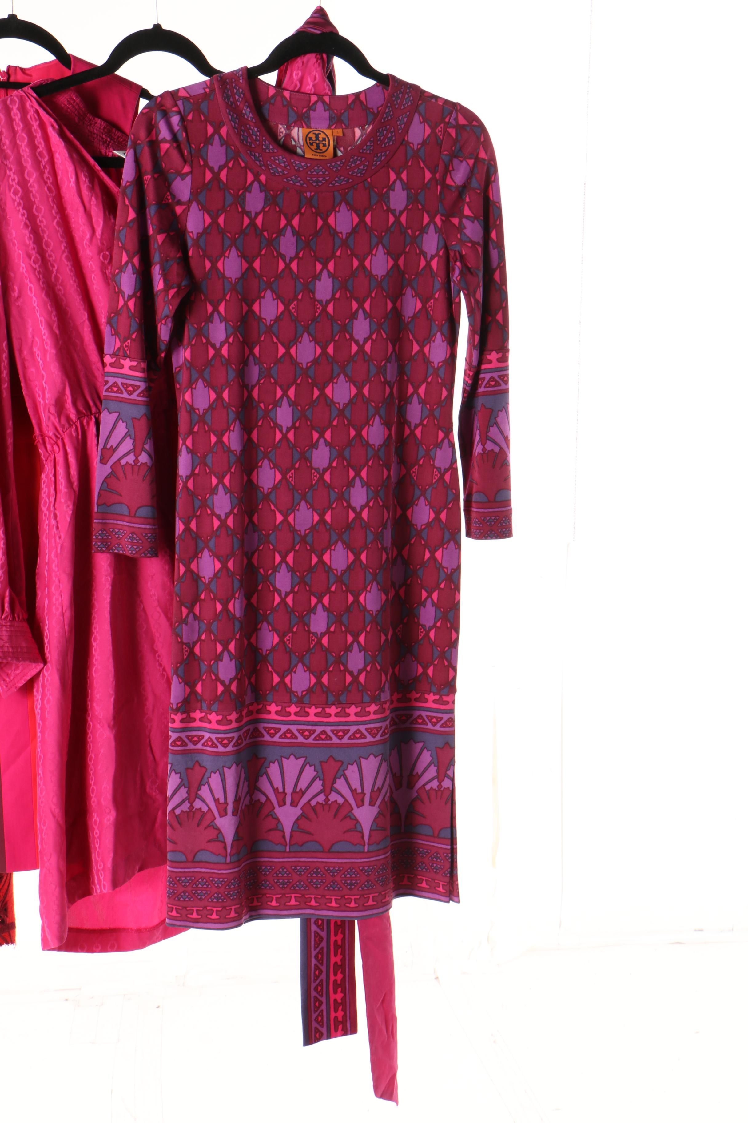 Patterned Dresses Including Tory Burch, Trina Turk and Karen Millen