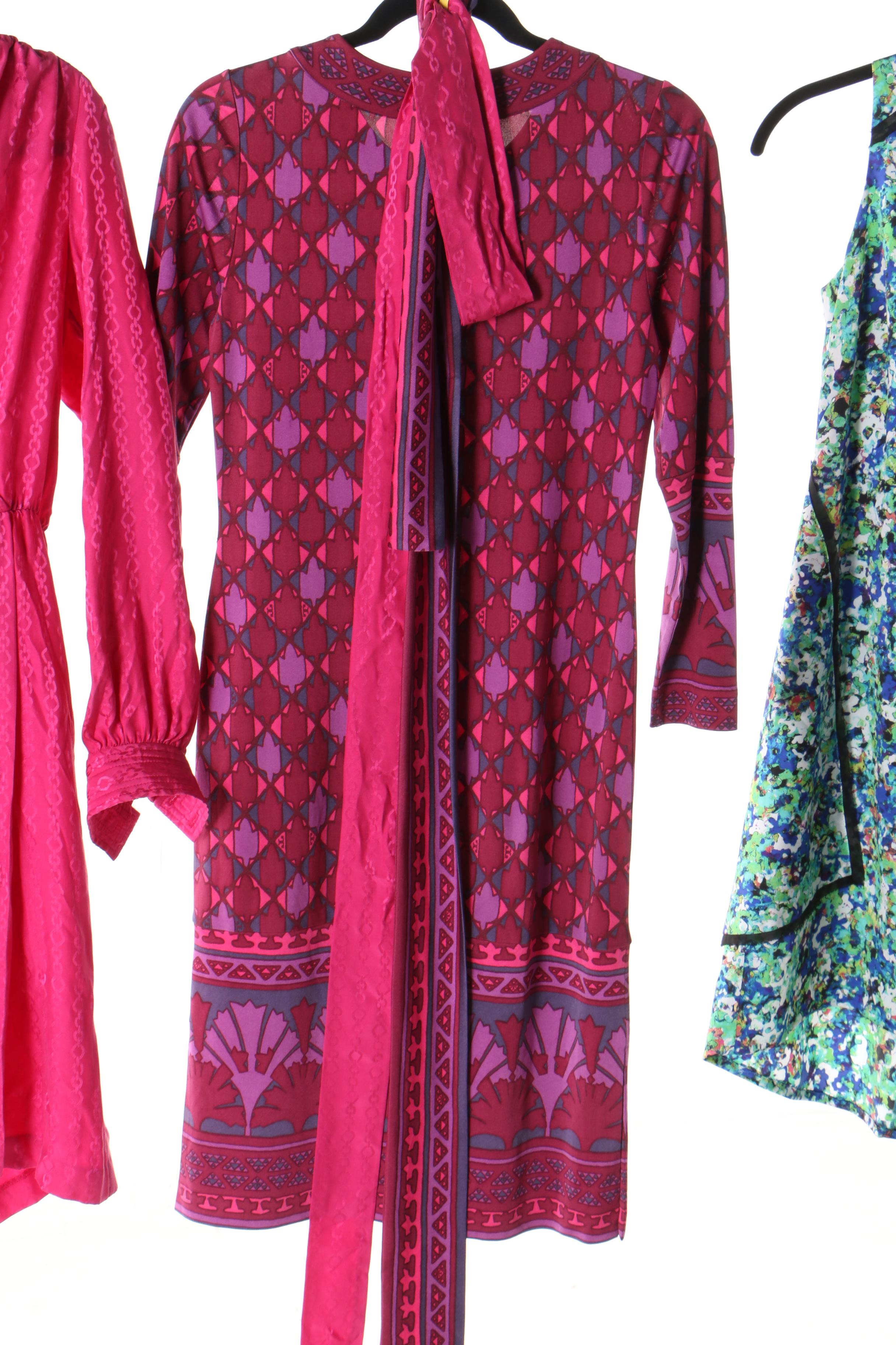 Patterned Dresses Including Tory Burch, Trina Turk and Karen Millen