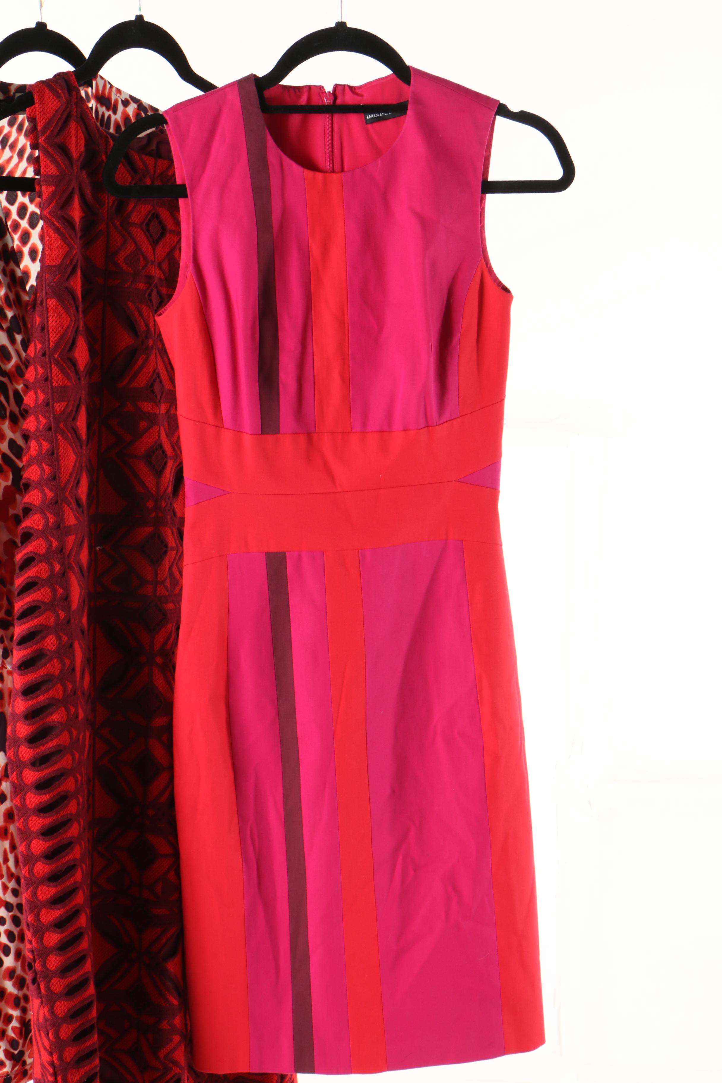 Patterned Dresses Including Tory Burch, Trina Turk and Karen Millen