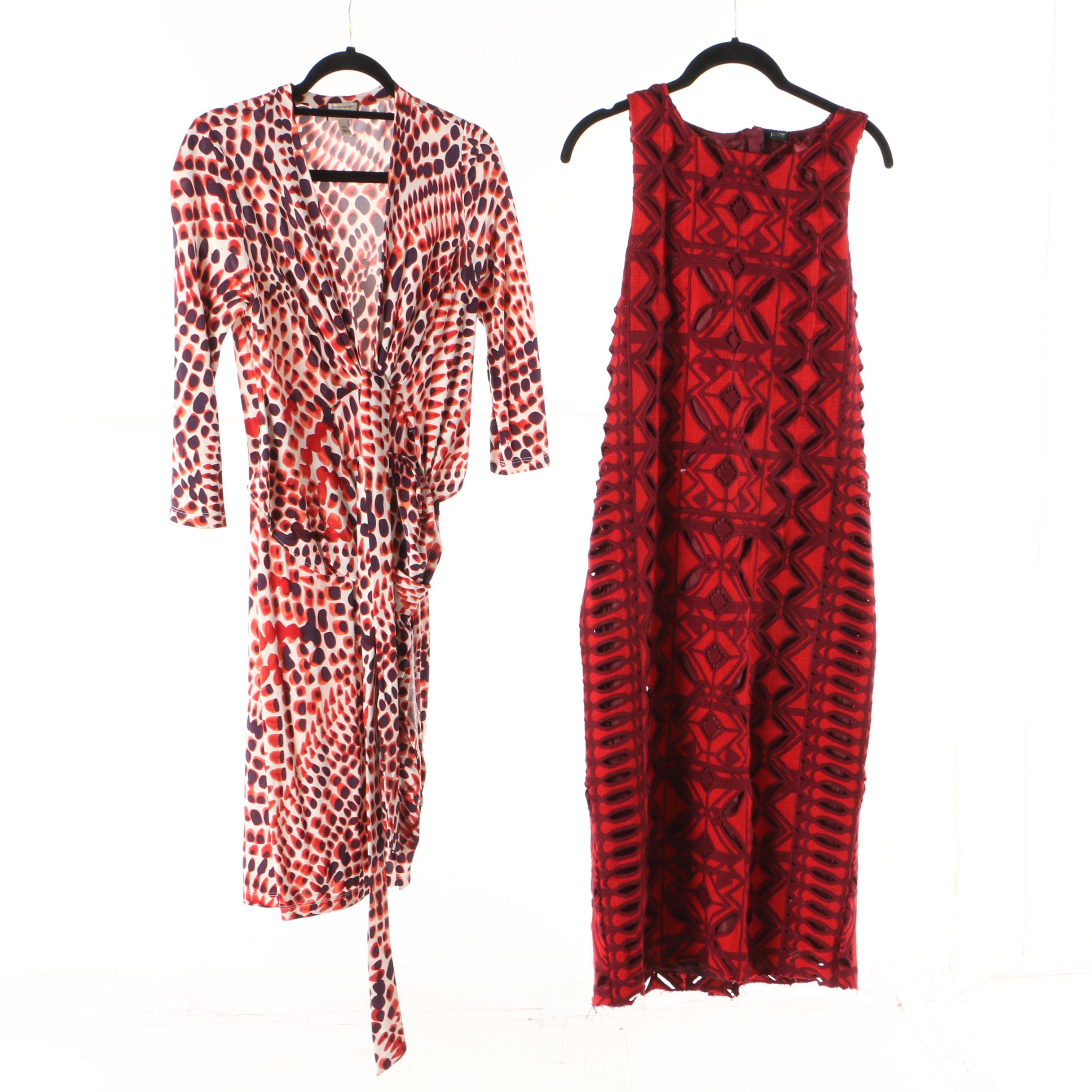 Patterned Dresses Including Tory Burch, Trina Turk and Karen Millen