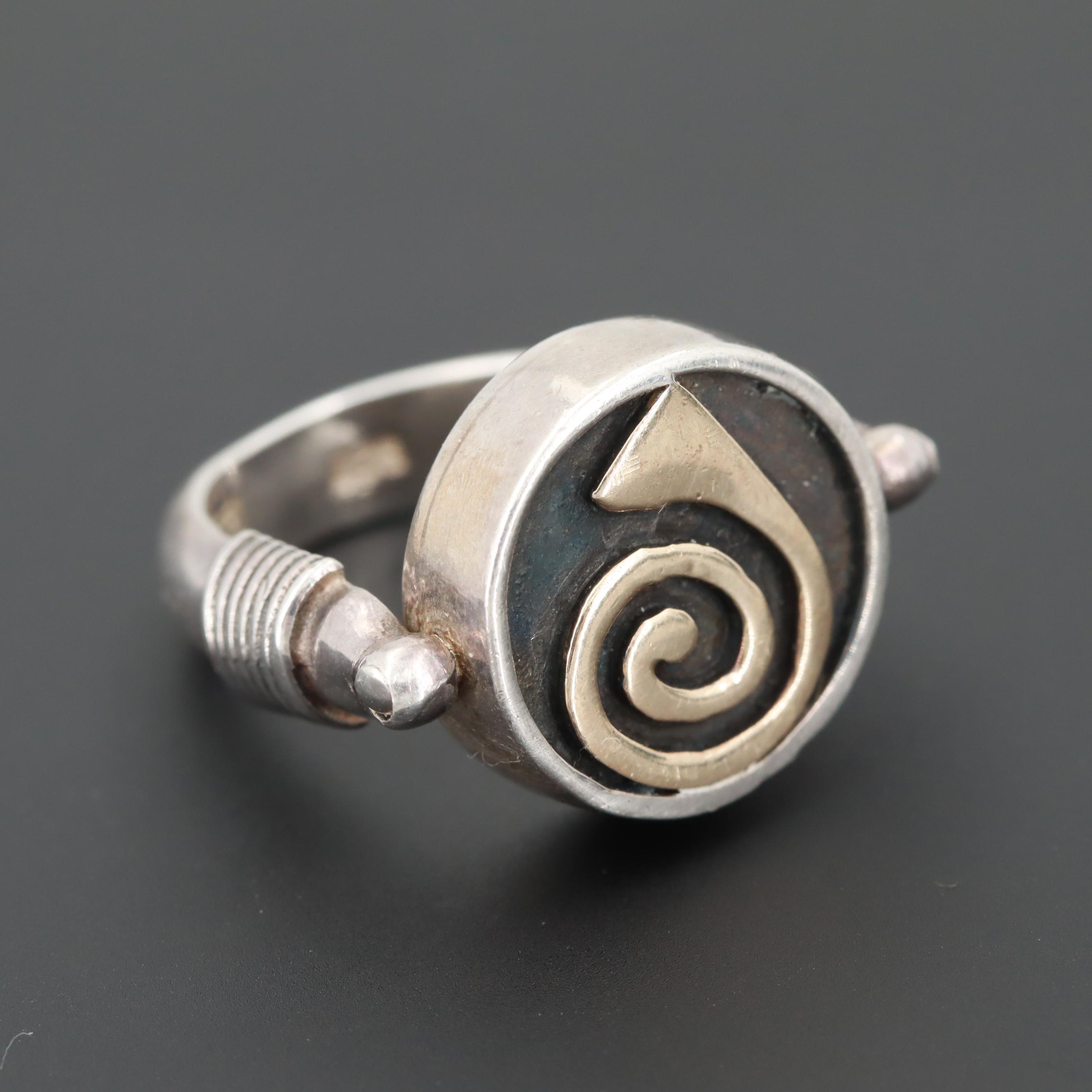 Sterling Silver Reversible Ring