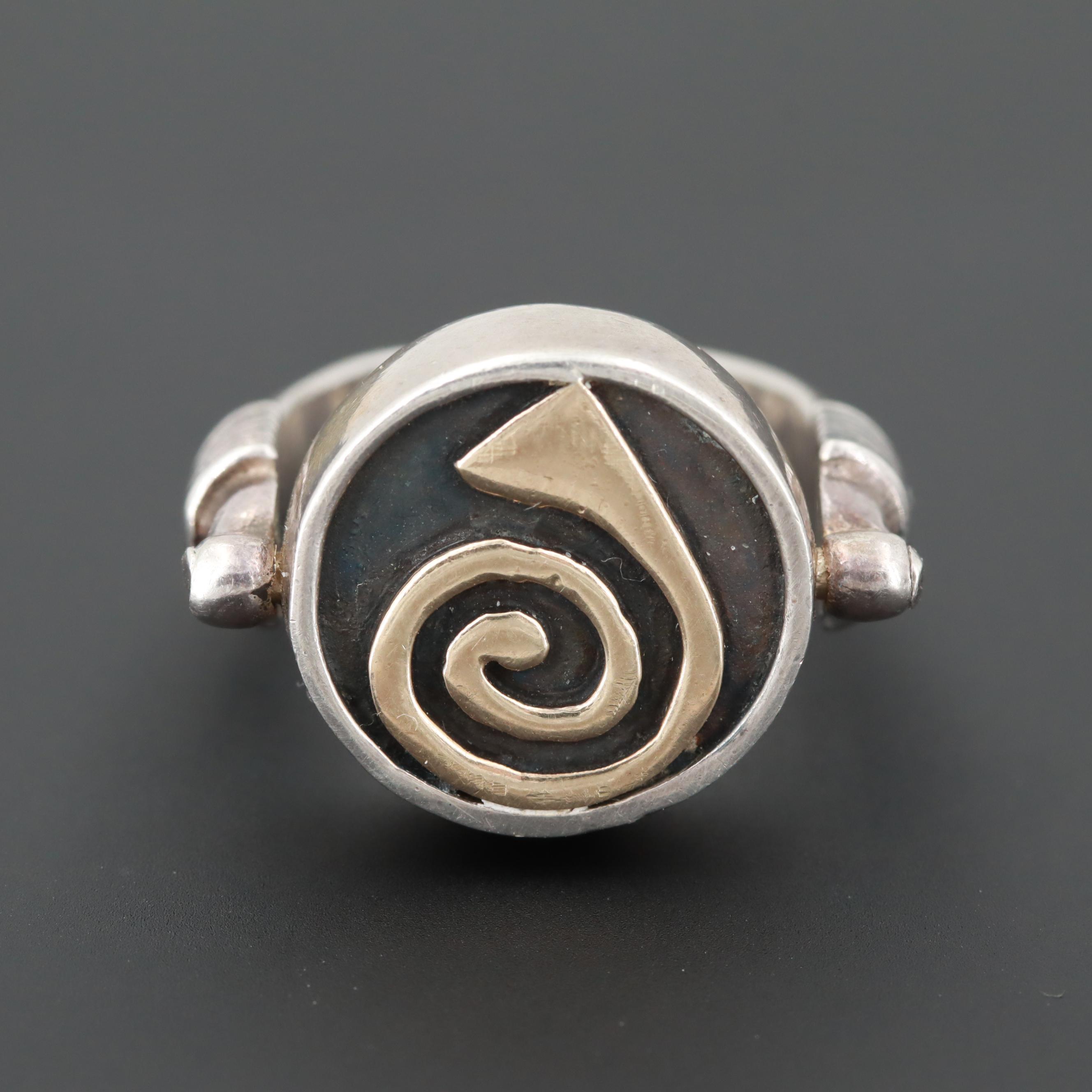 Sterling Silver Reversible Ring