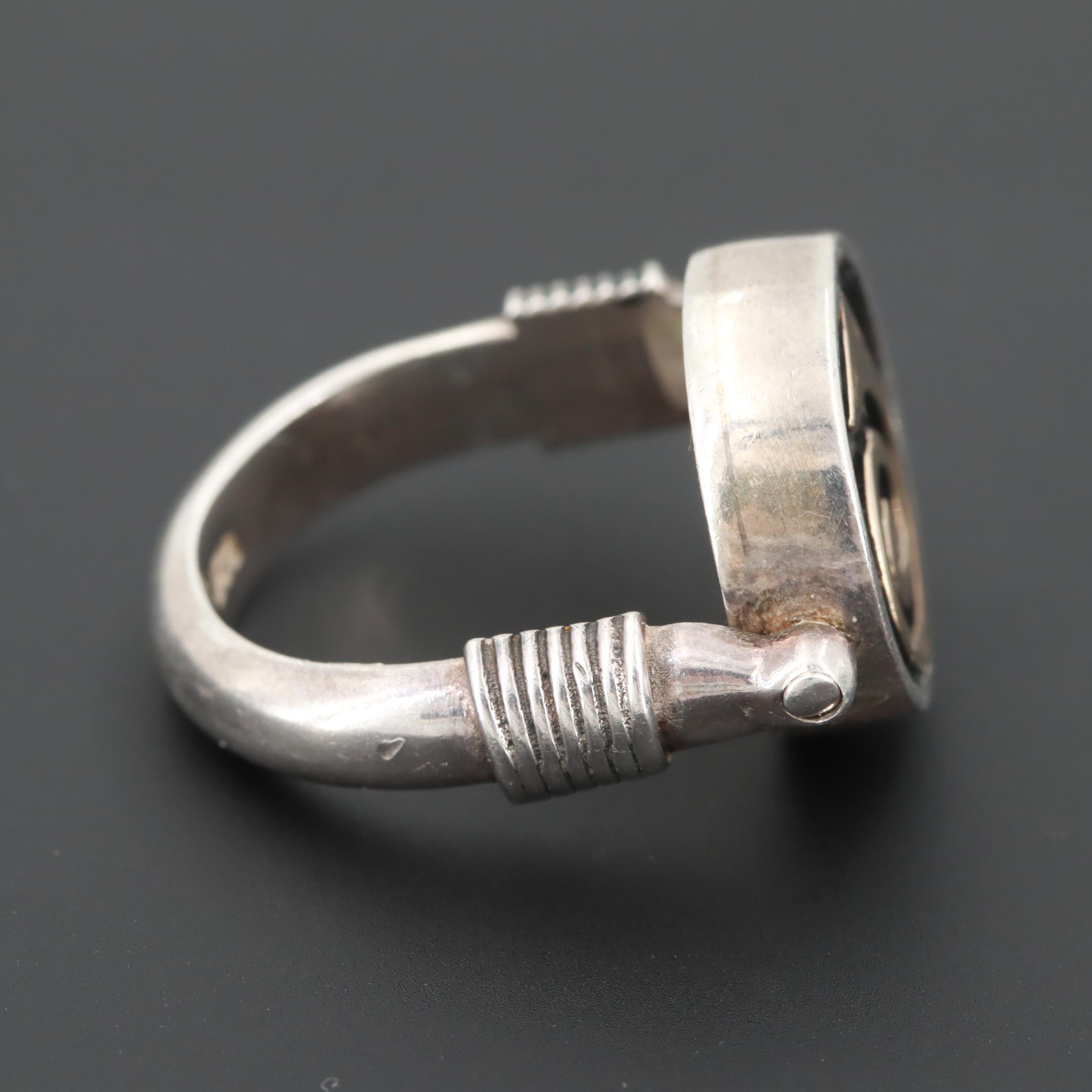 Sterling Silver Reversible Ring