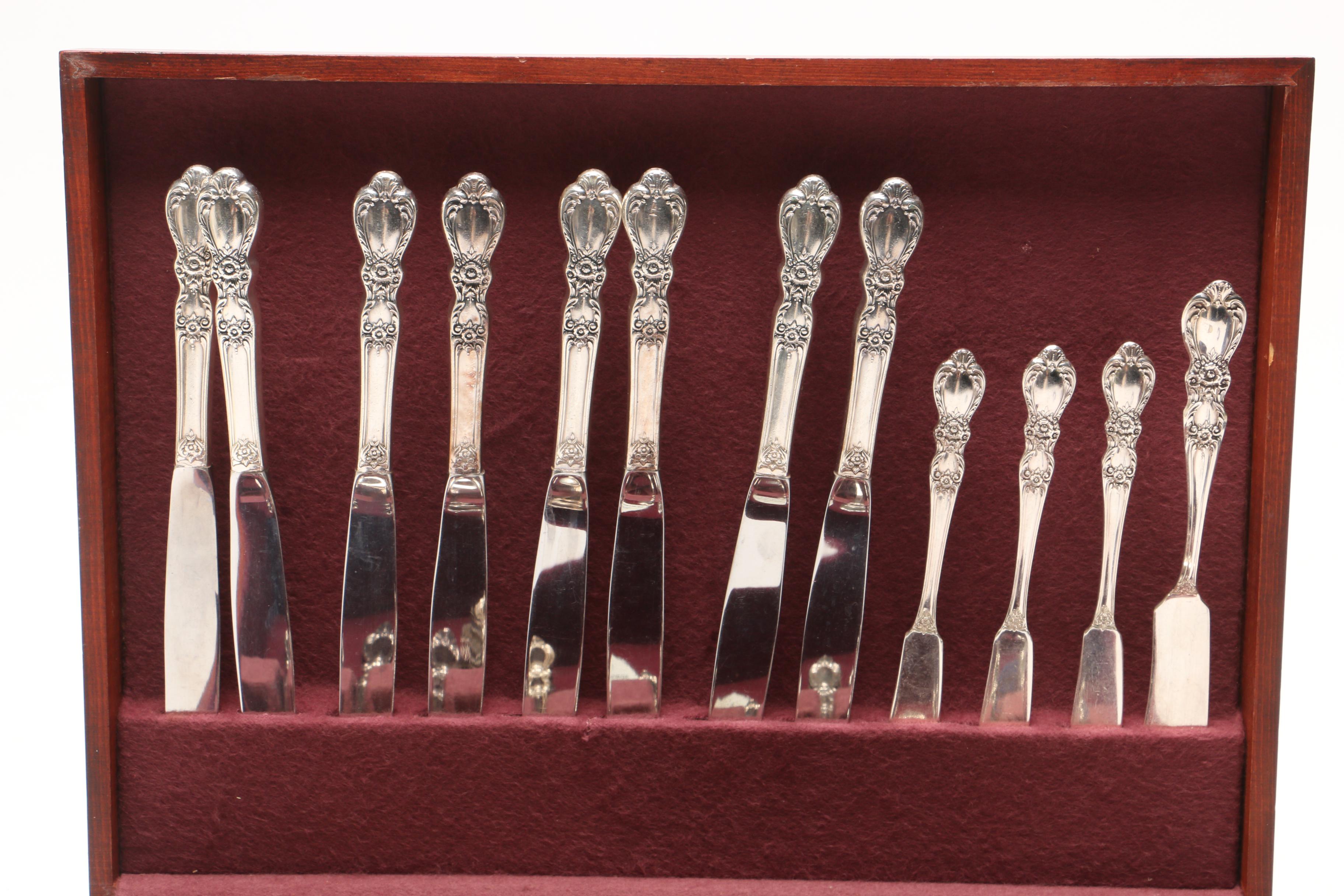 1847 Rogers Bros "Heritage" Silver Plate Flatware Set