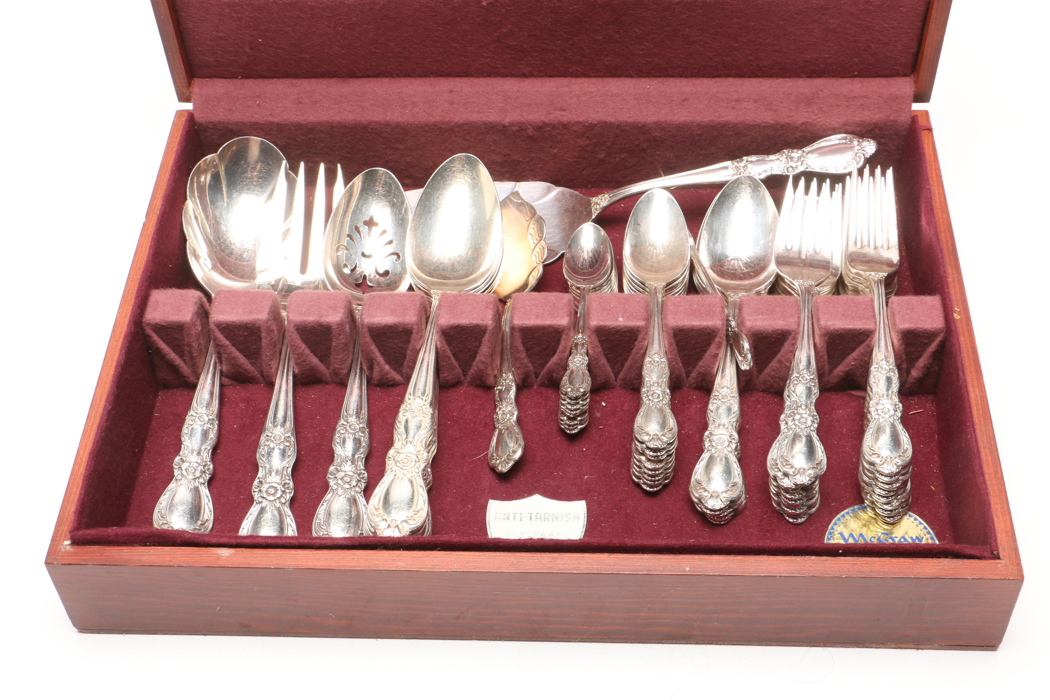 1847 Rogers Bros "Heritage" Silver Plate Flatware Set