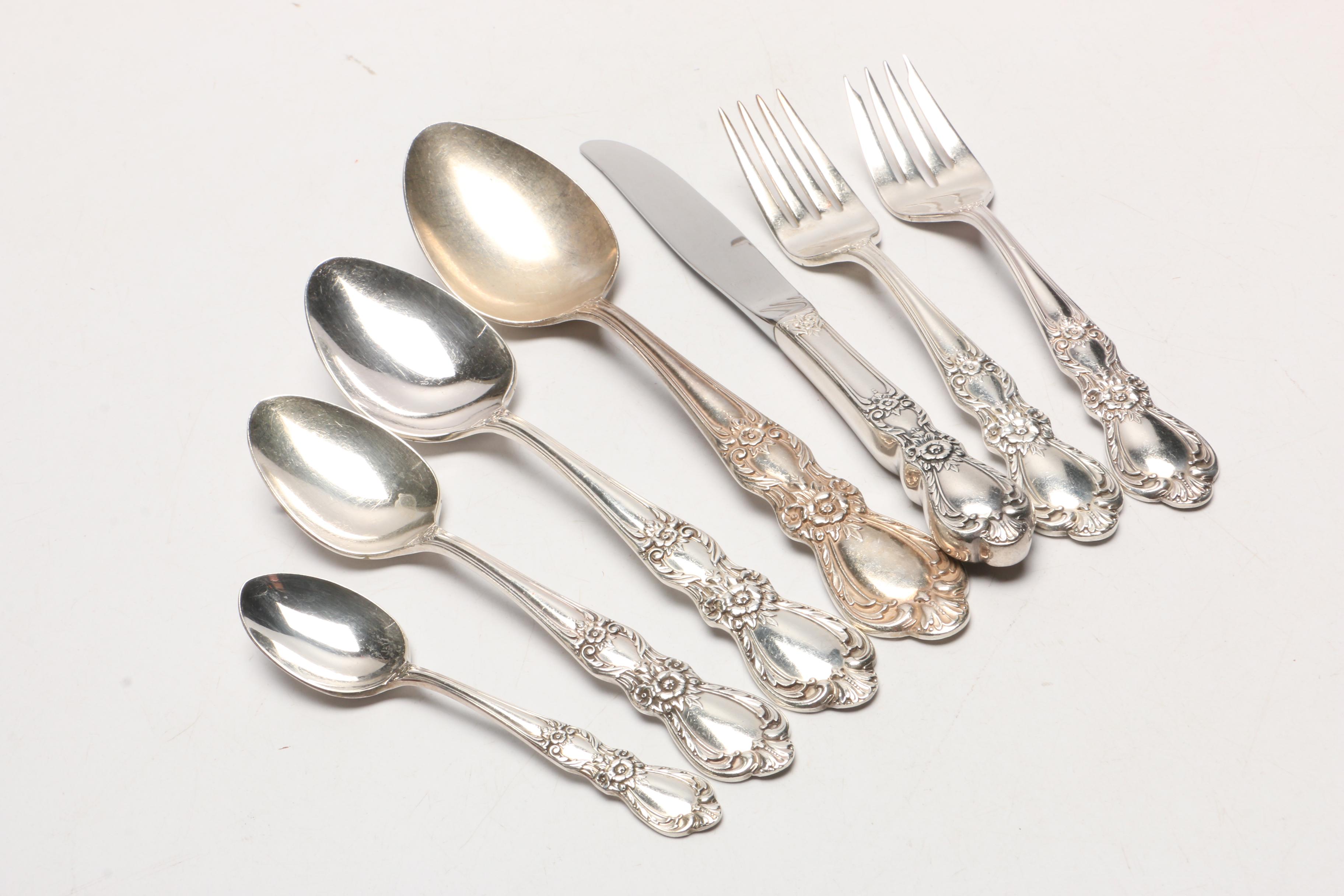 1847 Rogers Bros "Heritage" Silver Plate Flatware Set