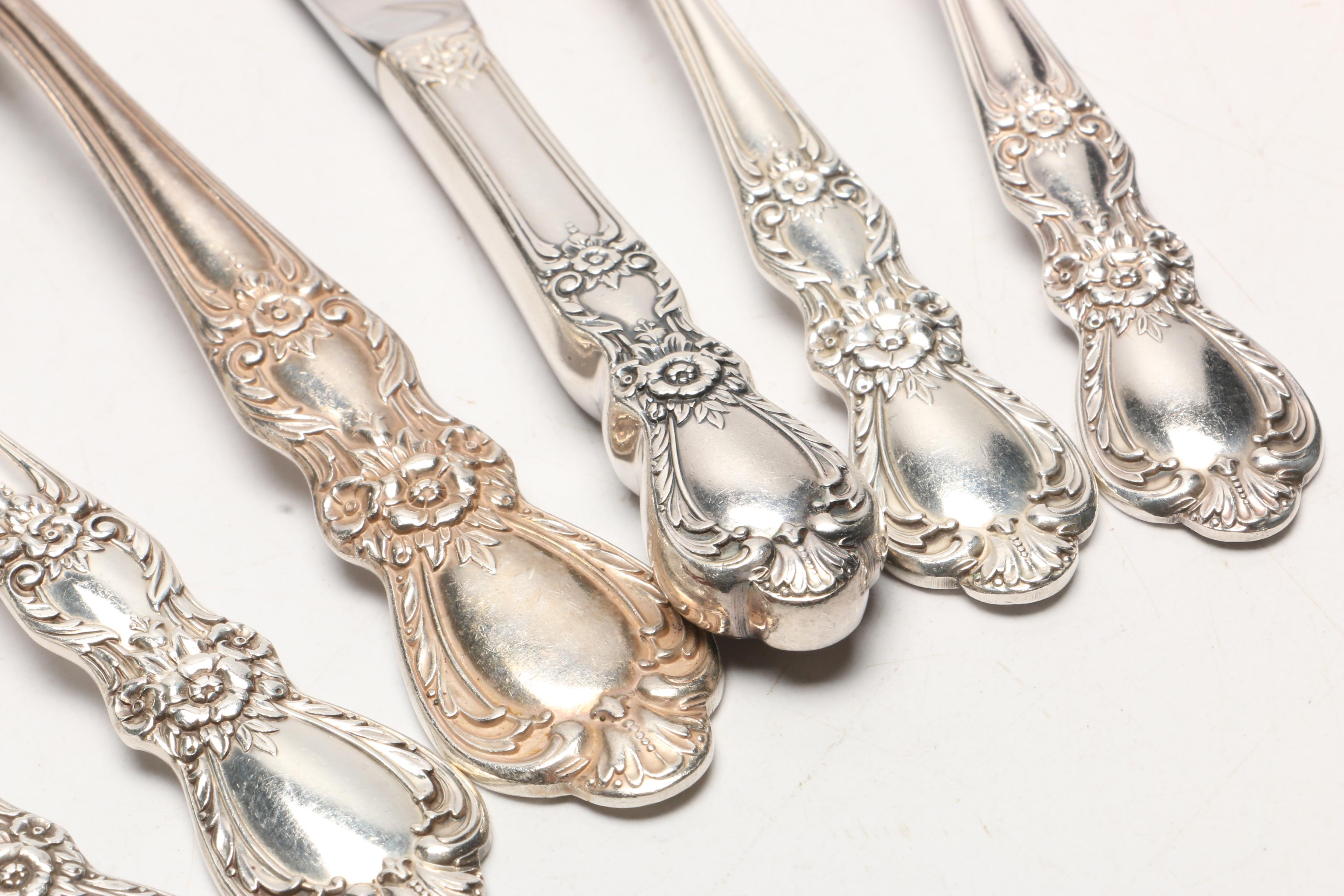 1847 Rogers Bros "Heritage" Silver Plate Flatware Set