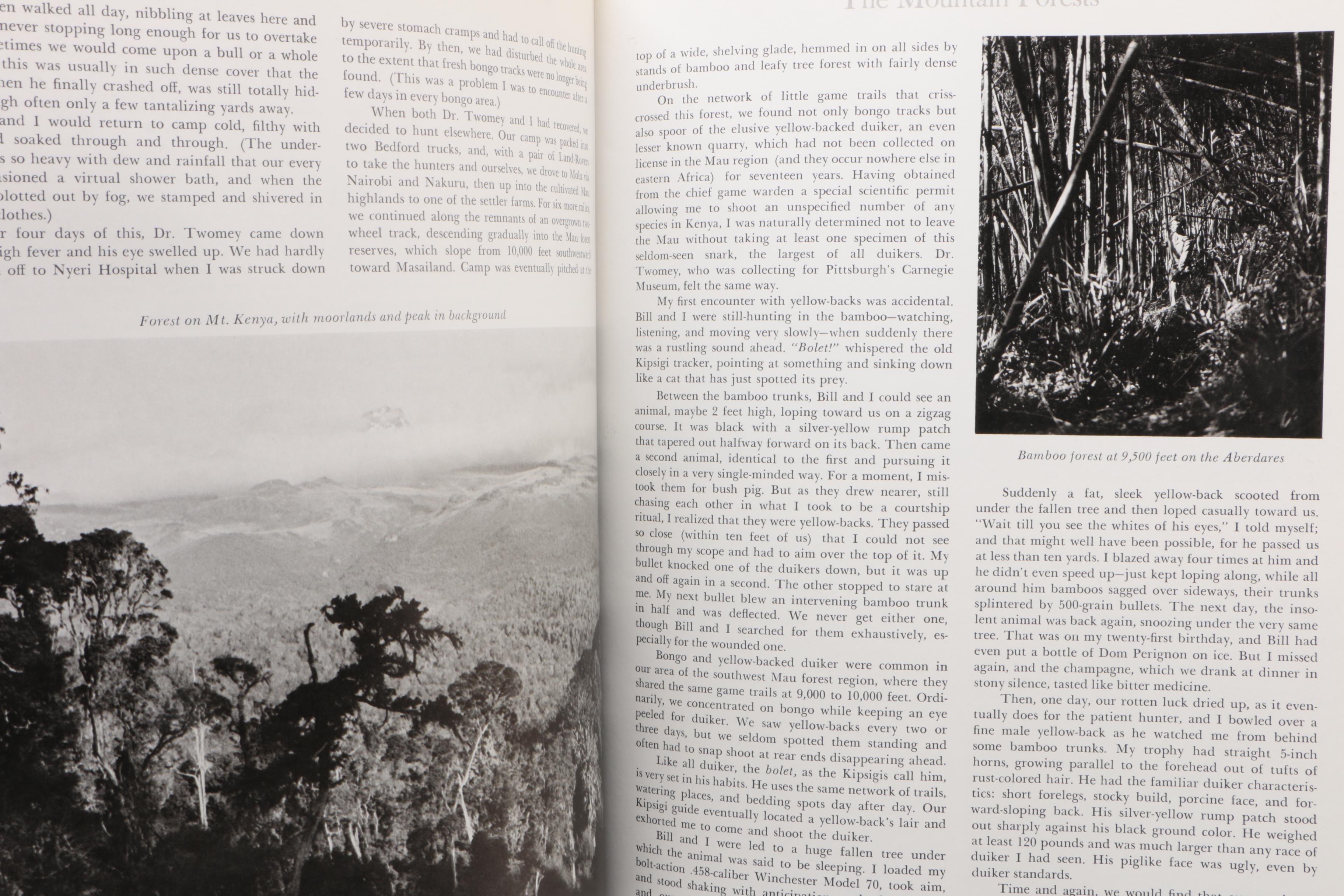 Hunting Books featuring First Edition "African Hunter" by James Mellon, 1975
