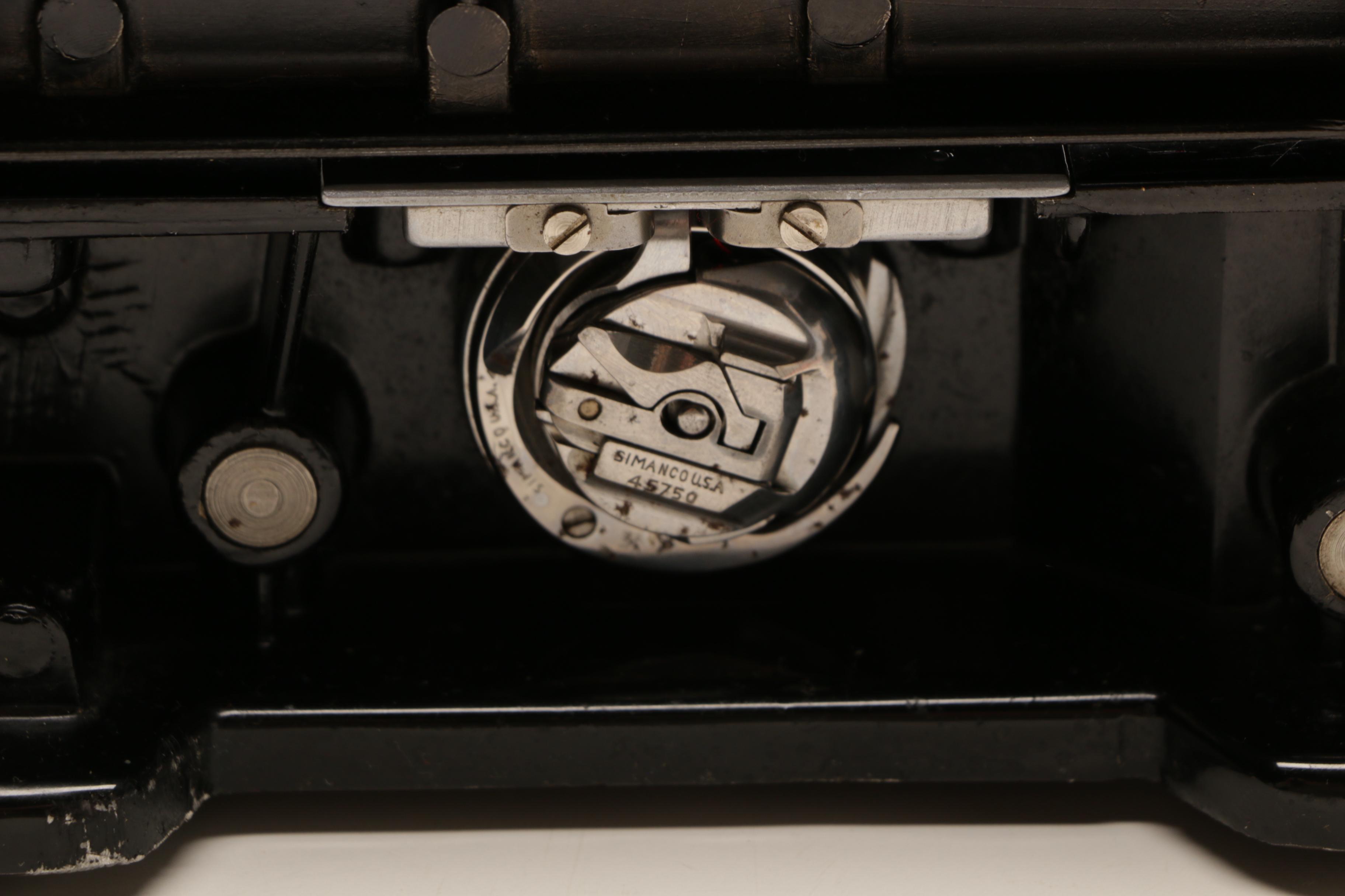 1947 Featherweight Singer Sewing Machine Model 221 with Case and Accessories