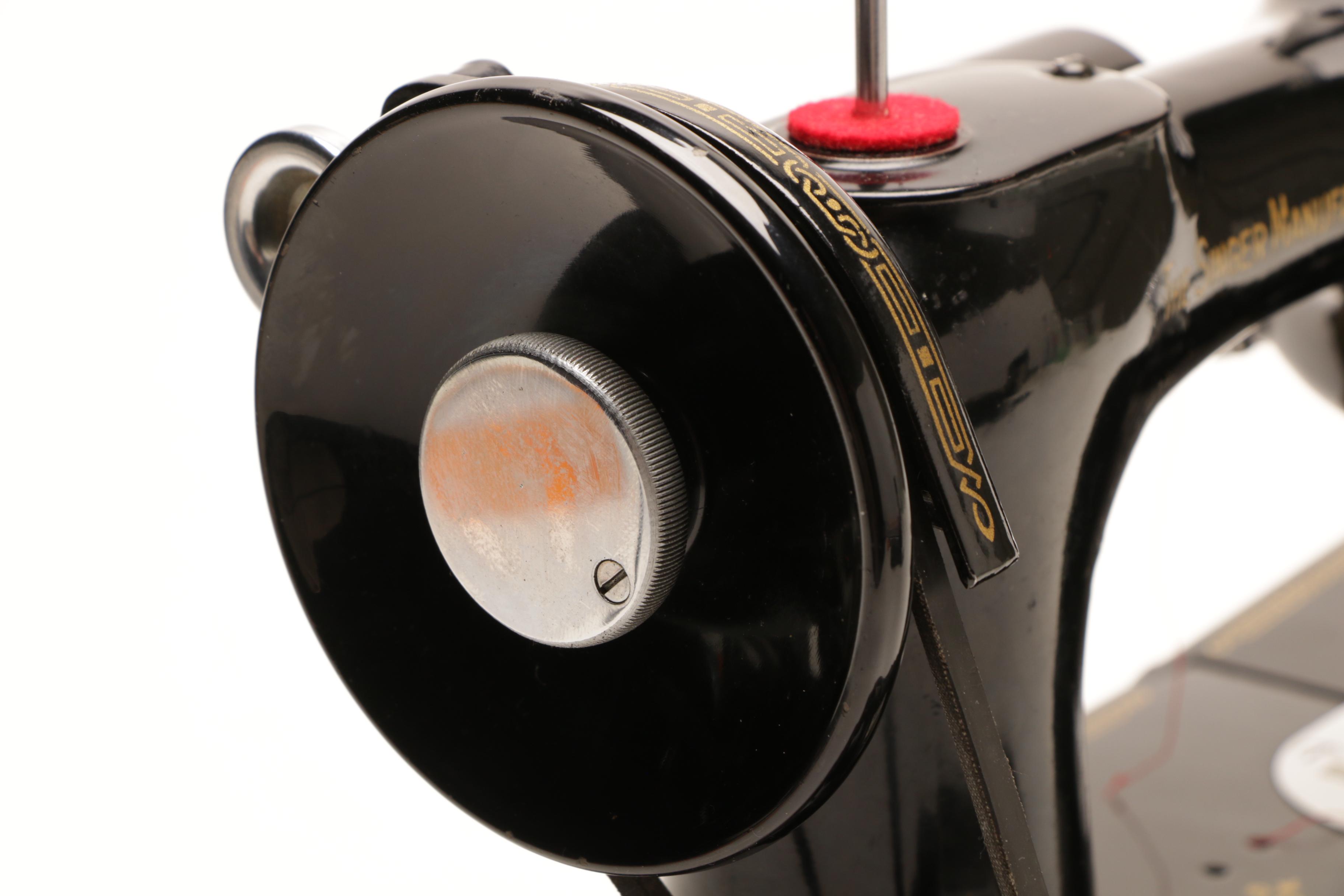 1947 Featherweight Singer Sewing Machine Model 221 with Case and Accessories