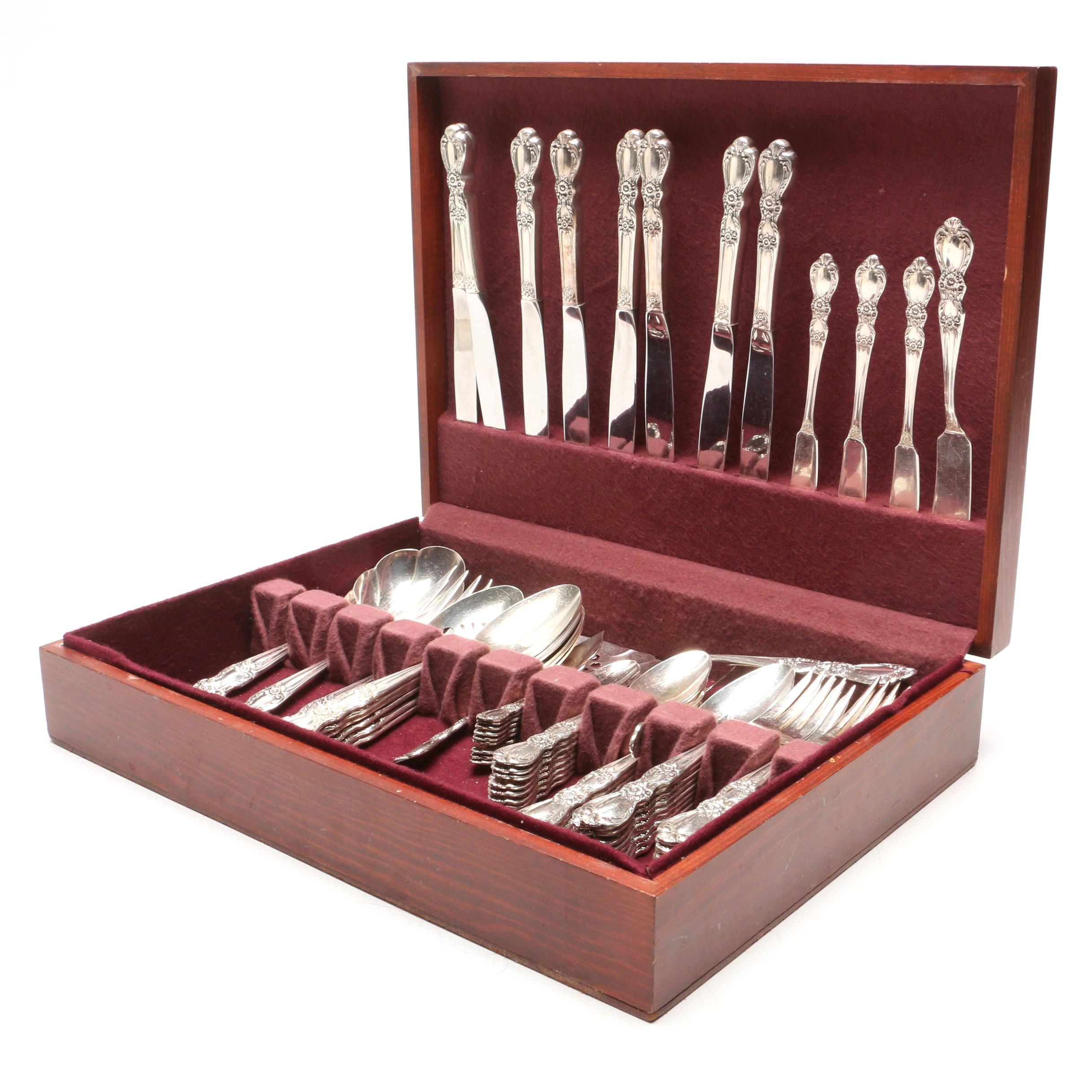 1847 Rogers Bros "Heritage" Silver Plate Flatware Set