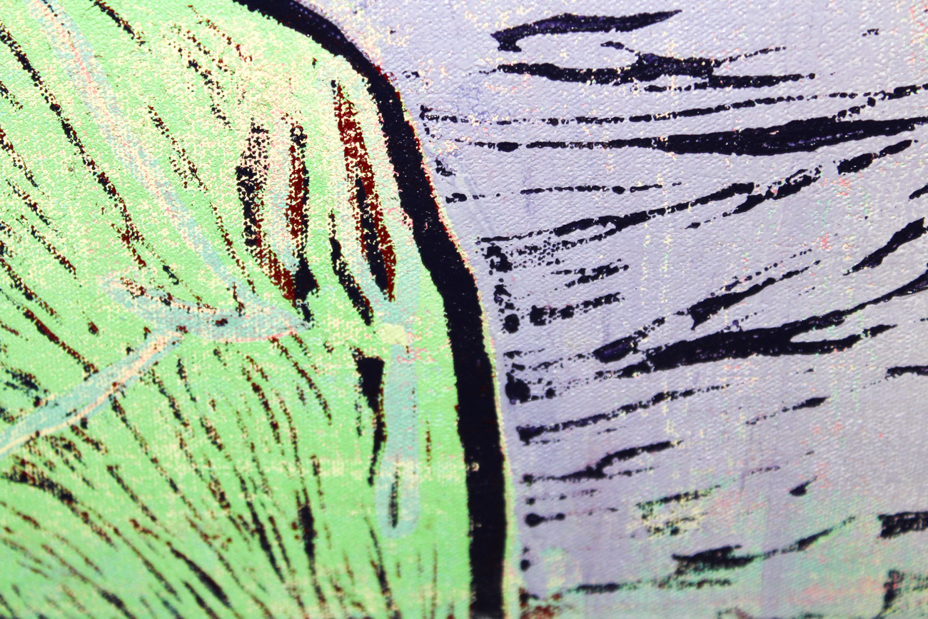 Two Bobby GoVan Serigraphs on Canvas "Spirit of My Grandfather" and "War Buddy"