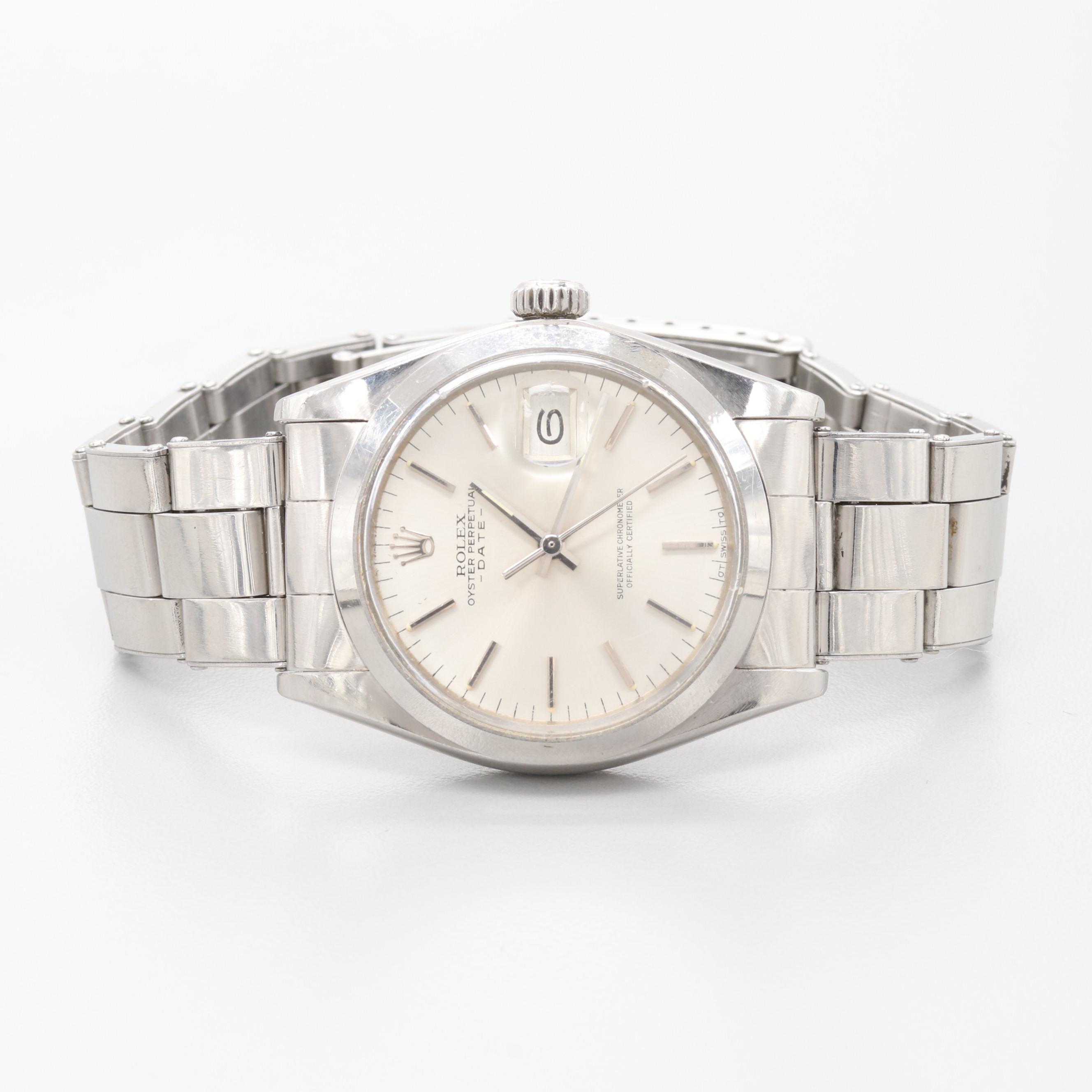 Vintage Rolex Oyster Perpetual Date 1500 Watch