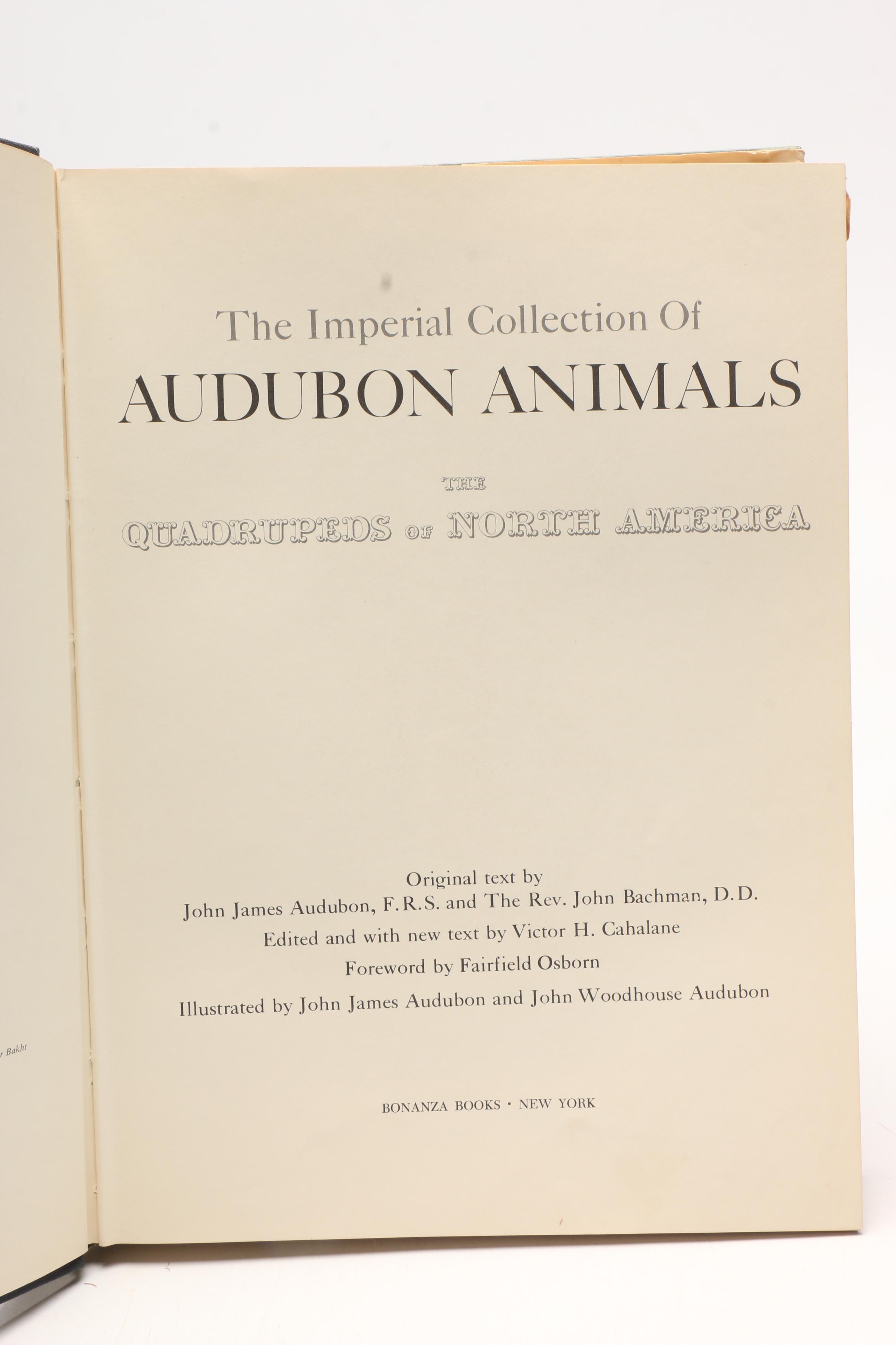 1979 "The Art of Audubon" and 1967 "The Imperial Collection of Audubon Animals"