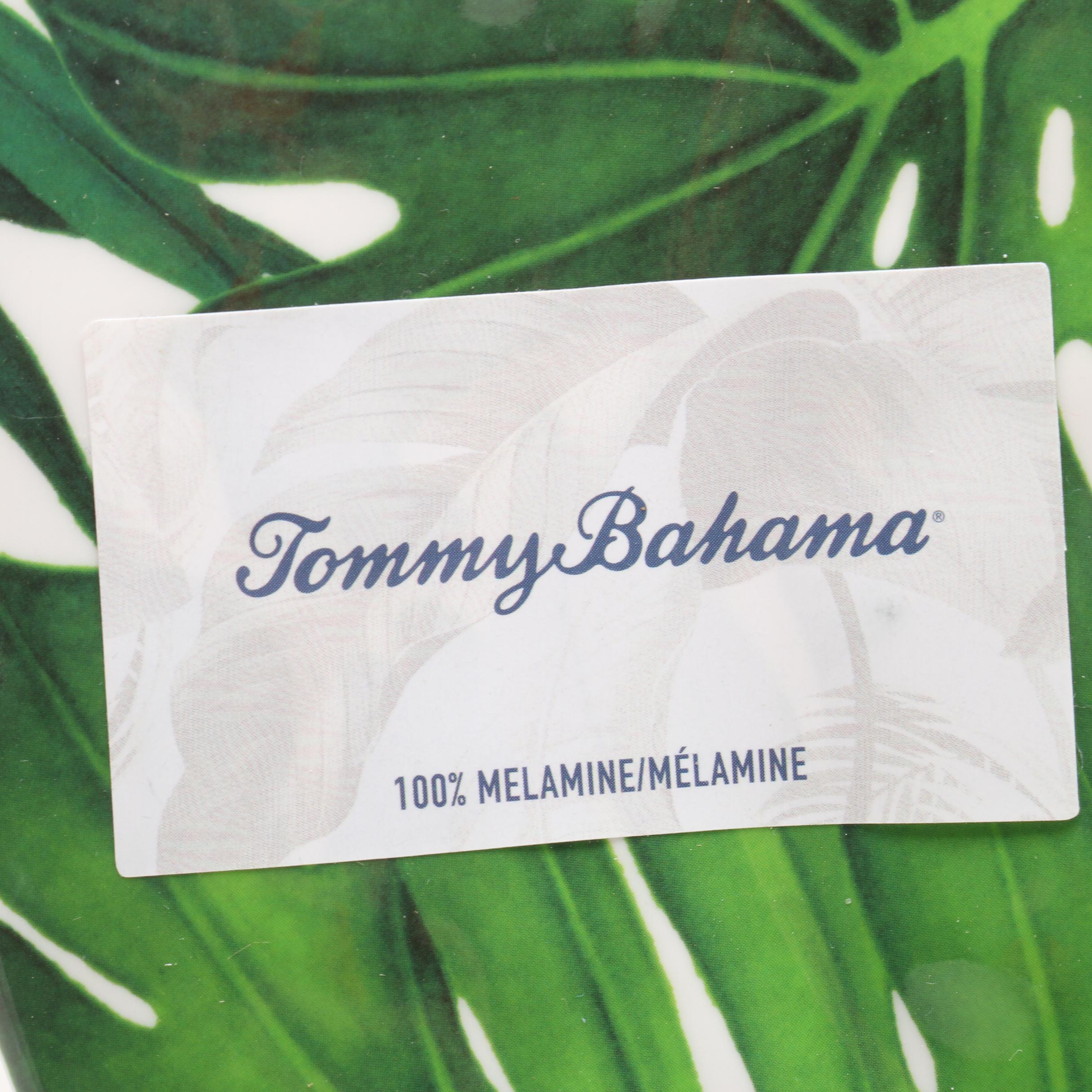 Tommy Bahama Melamine Tropical Palm Leaf Outdoor Dinnerware