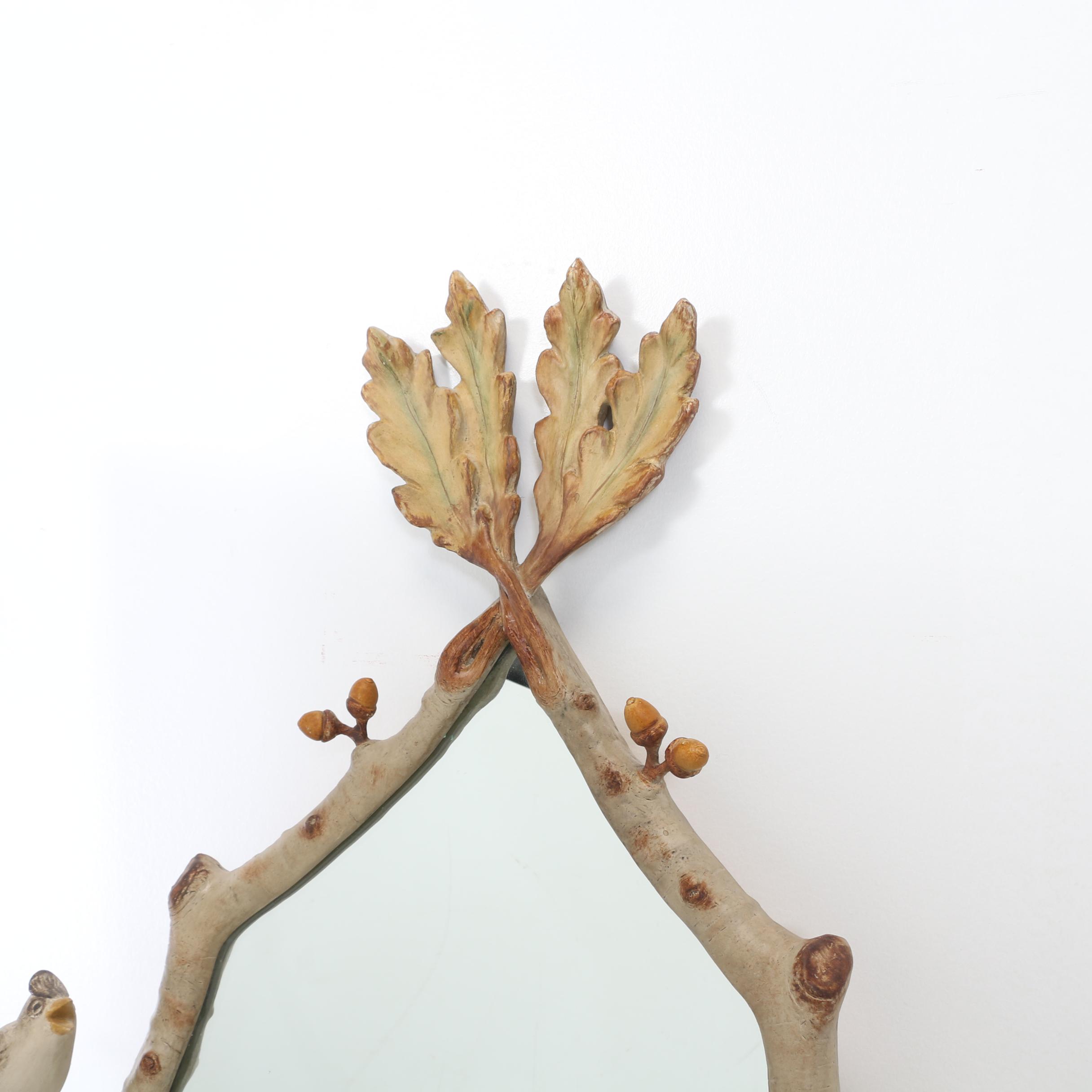 Carol Canner "Songbirds" Wall Mirror Designed for Carvers' Guild, 1998