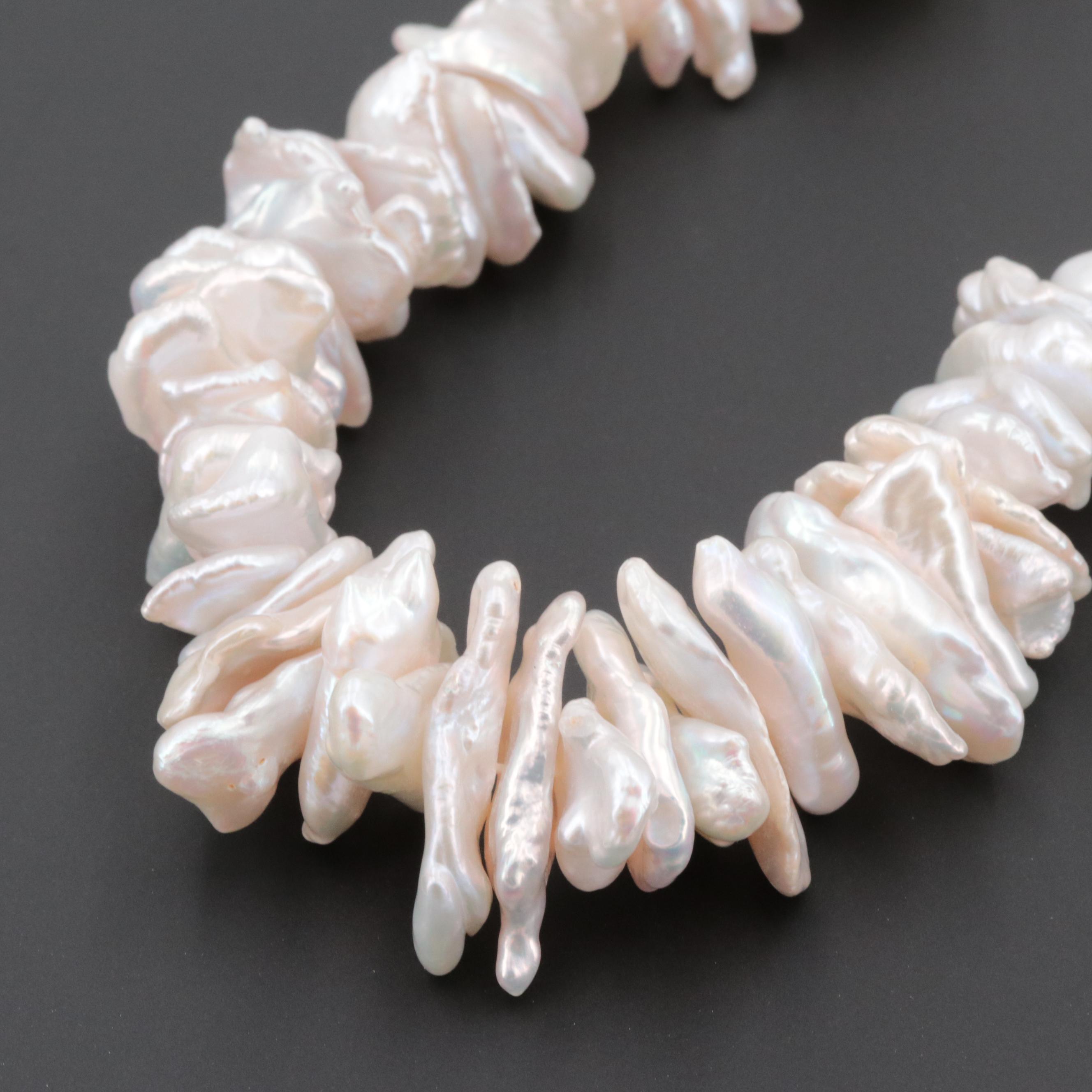 Sterling Silver Cultured Pearl Necklace