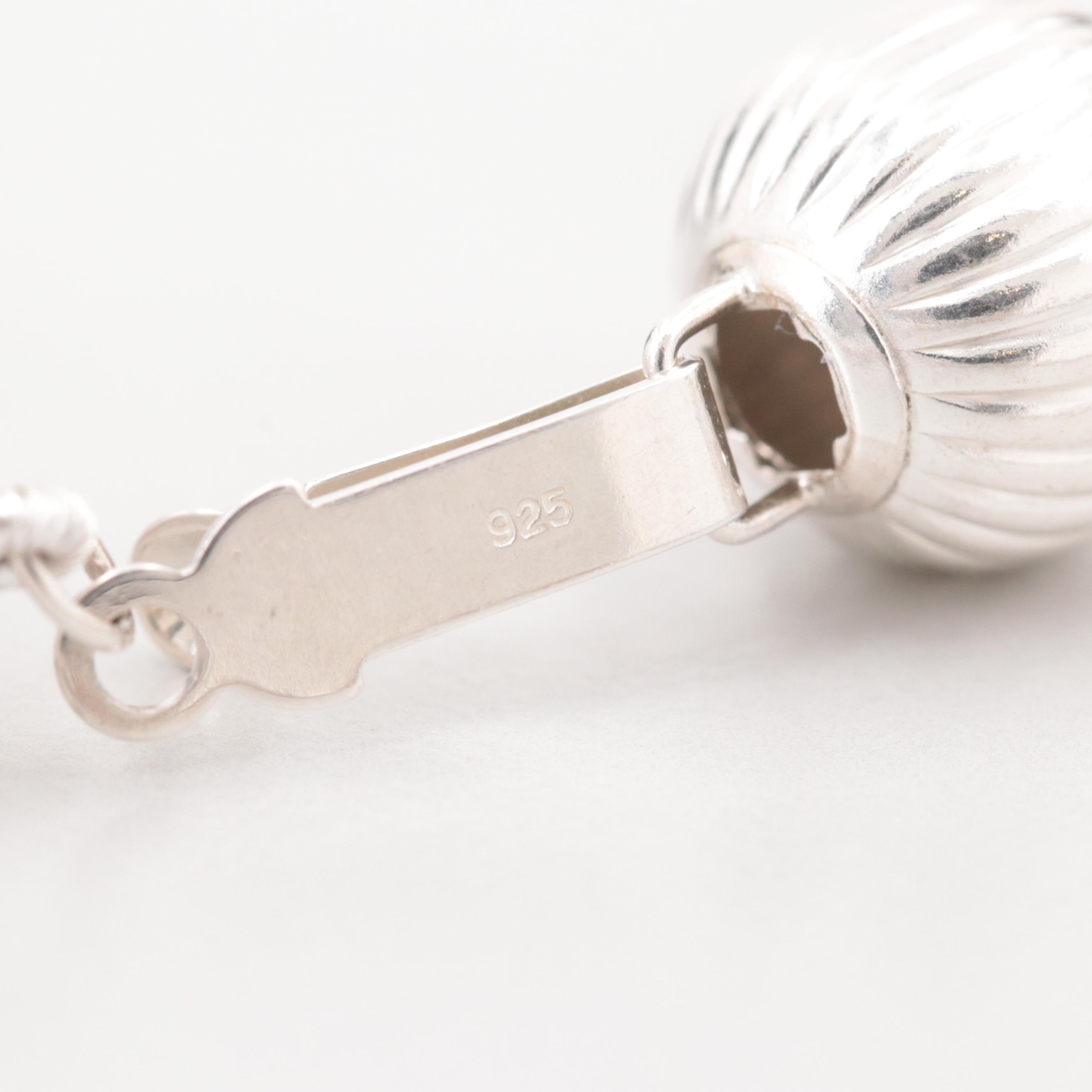 Sterling Silver Cultured Pearl Necklace