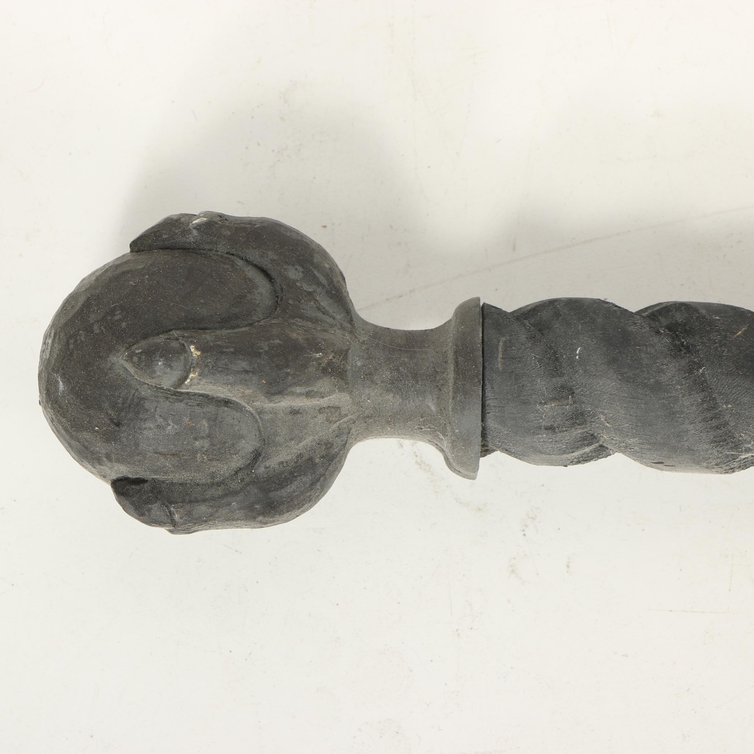 Wood Barley Twist Curtain Rods with Ball and Claw Finials