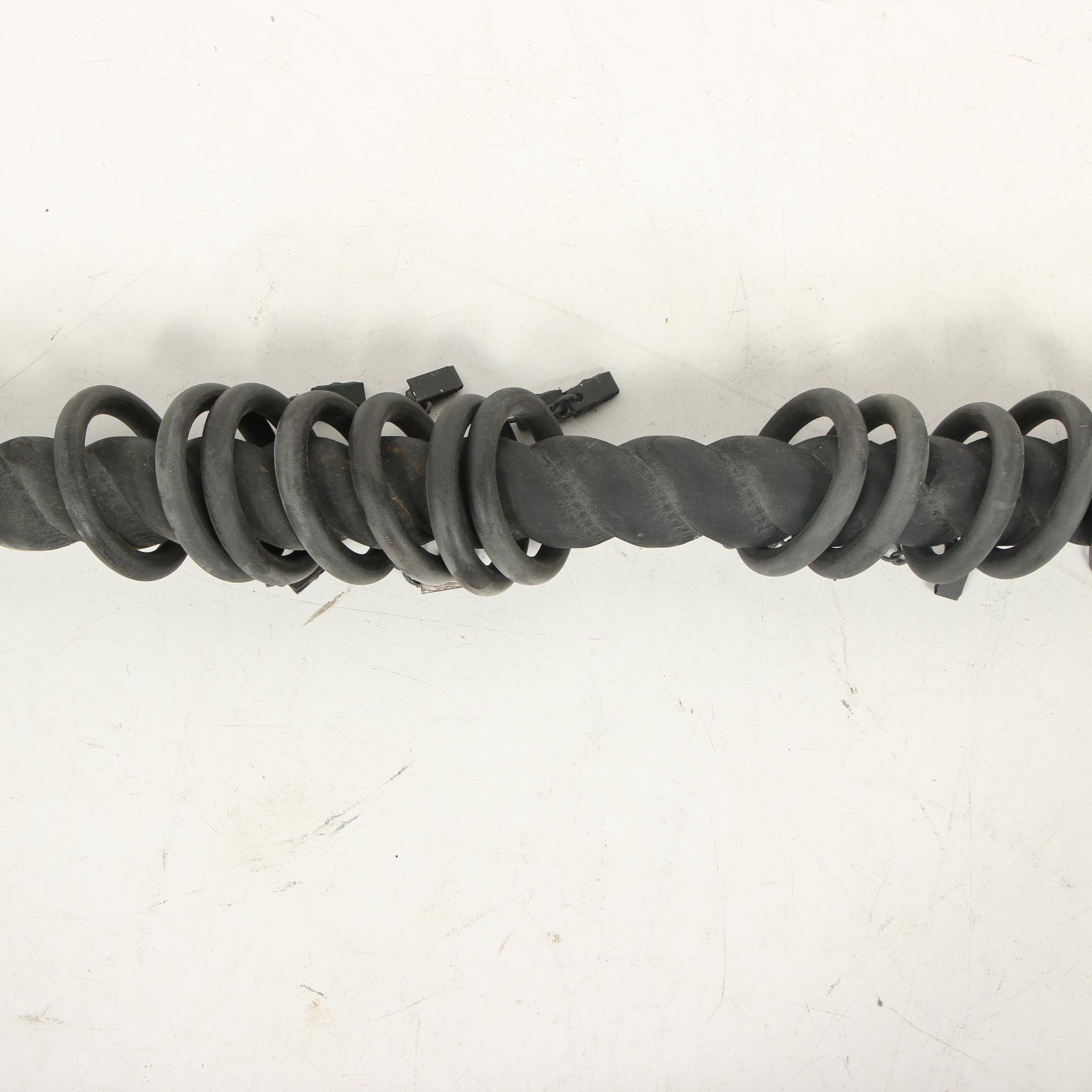 Wood Barley Twist Curtain Rods with Ball and Claw Finials