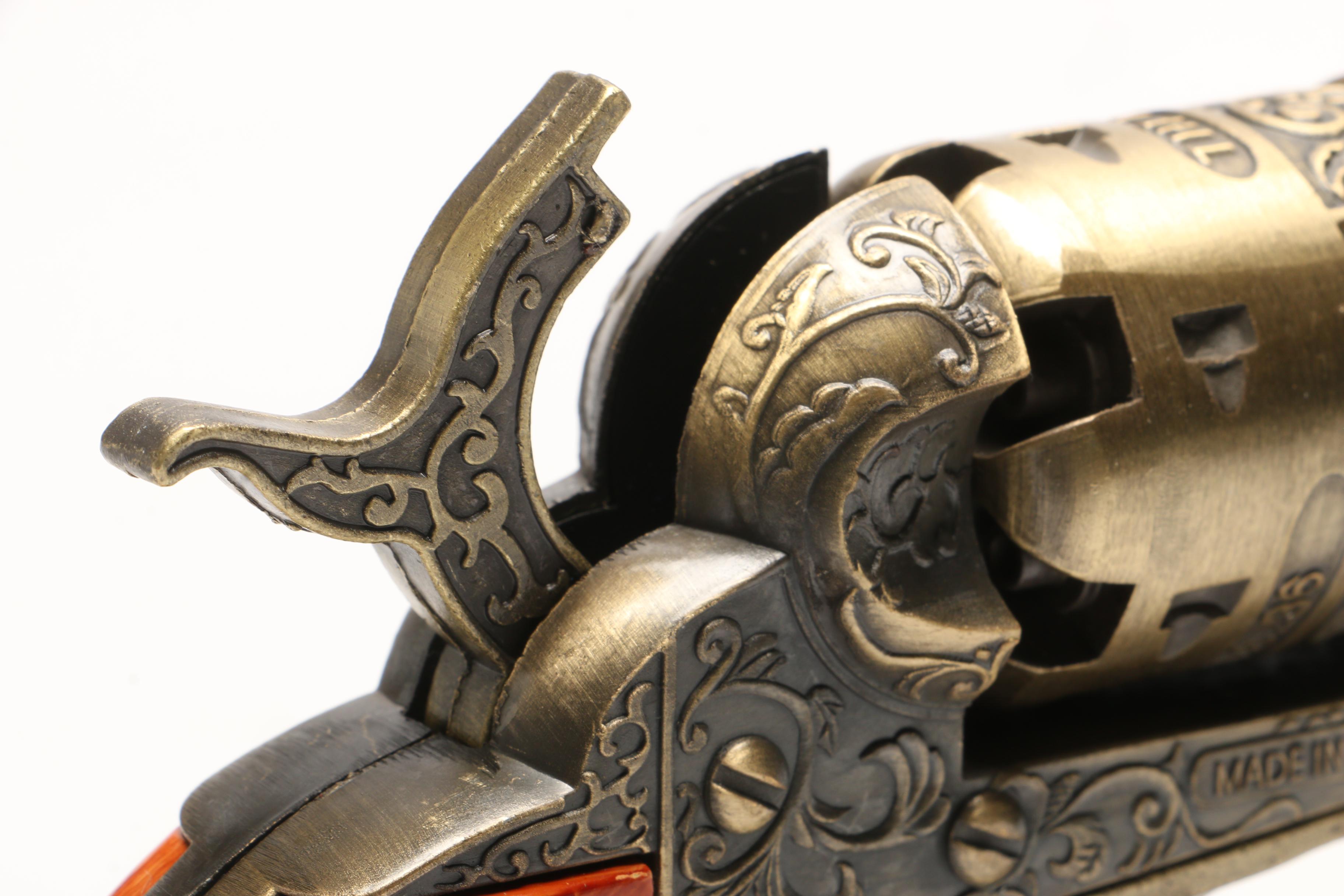 Replica "The U.S. 36" Colt Revolver Pistol on Stand