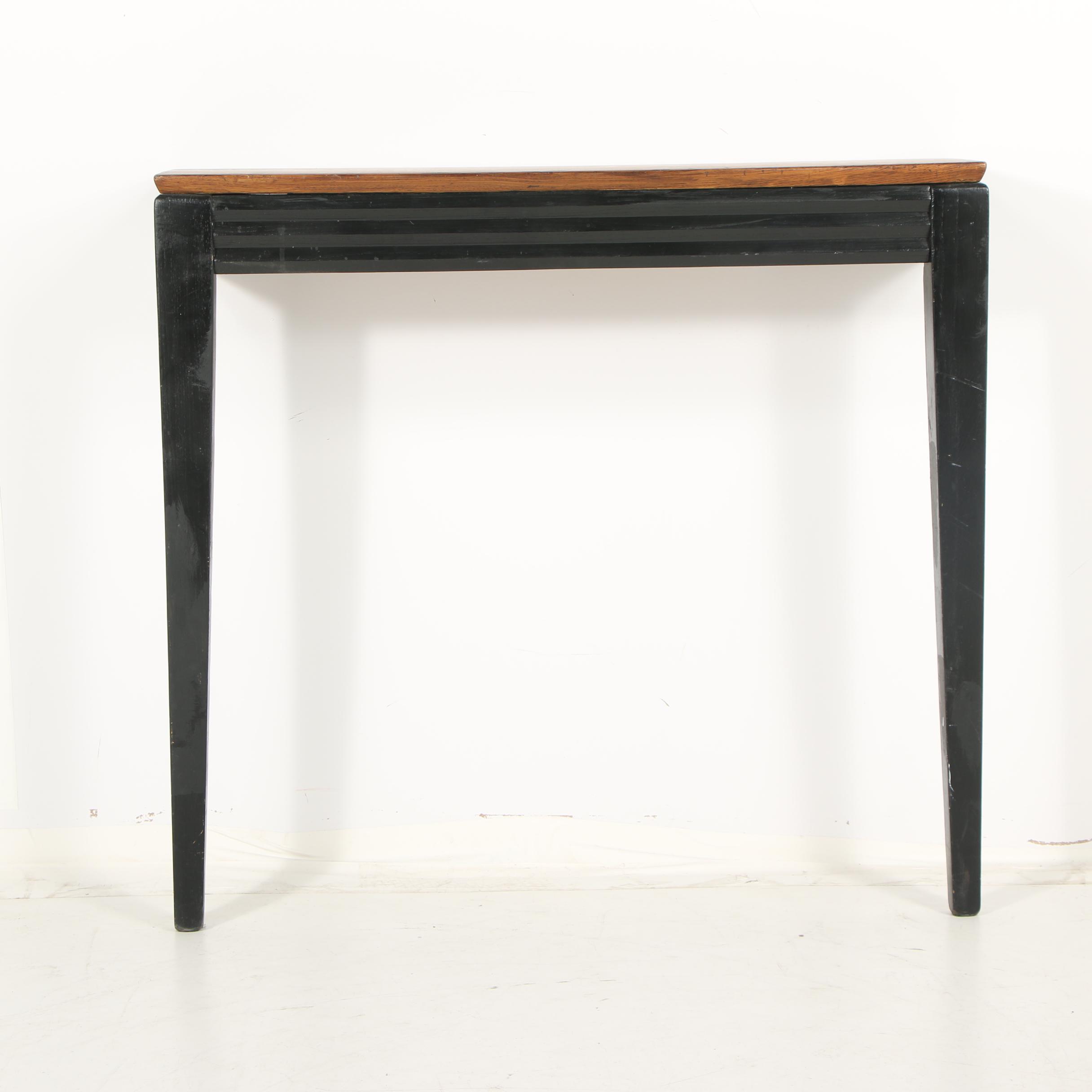 Painted Wooden Wall Mount Hall Table, 20th Century