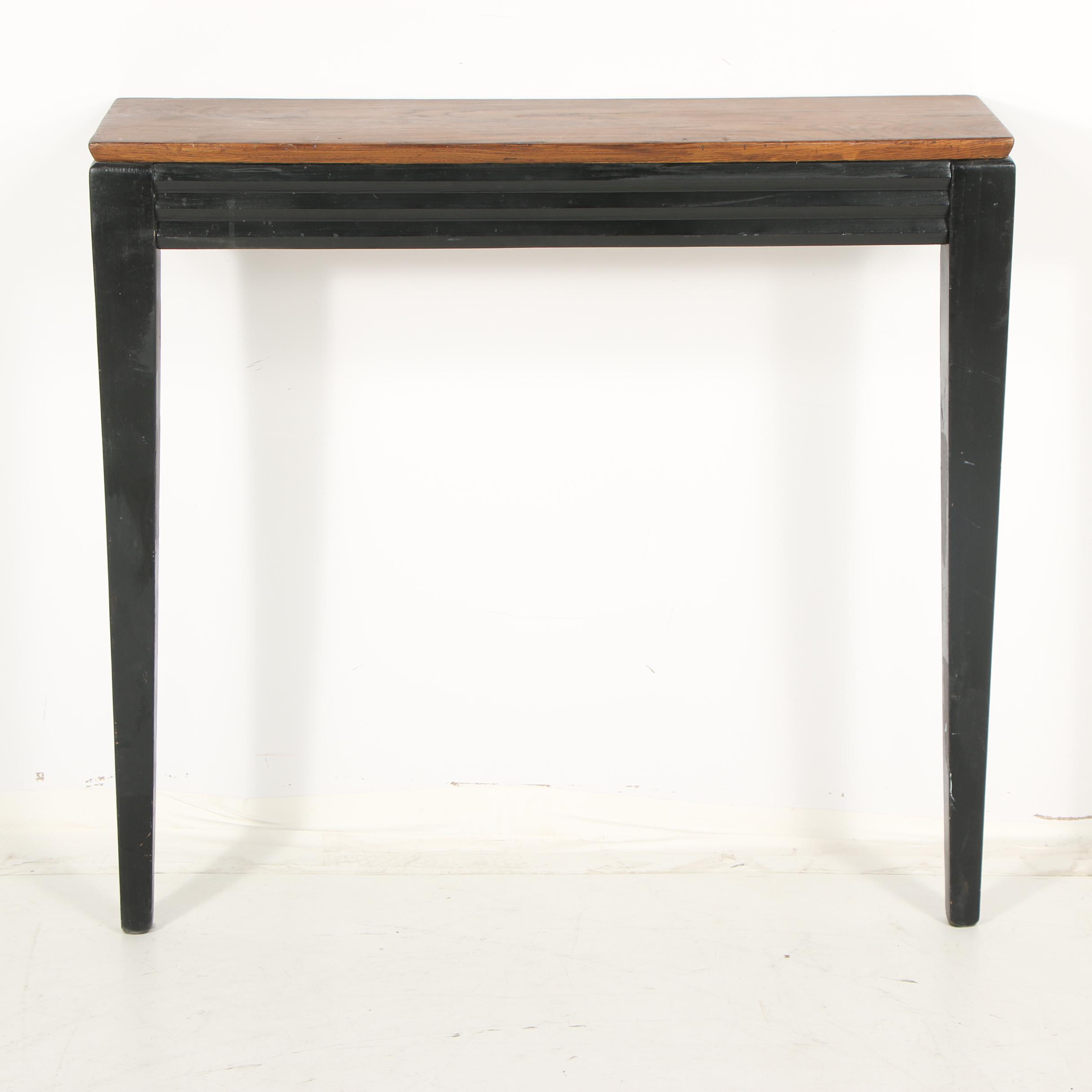 Painted Wooden Wall Mount Hall Table, 20th Century