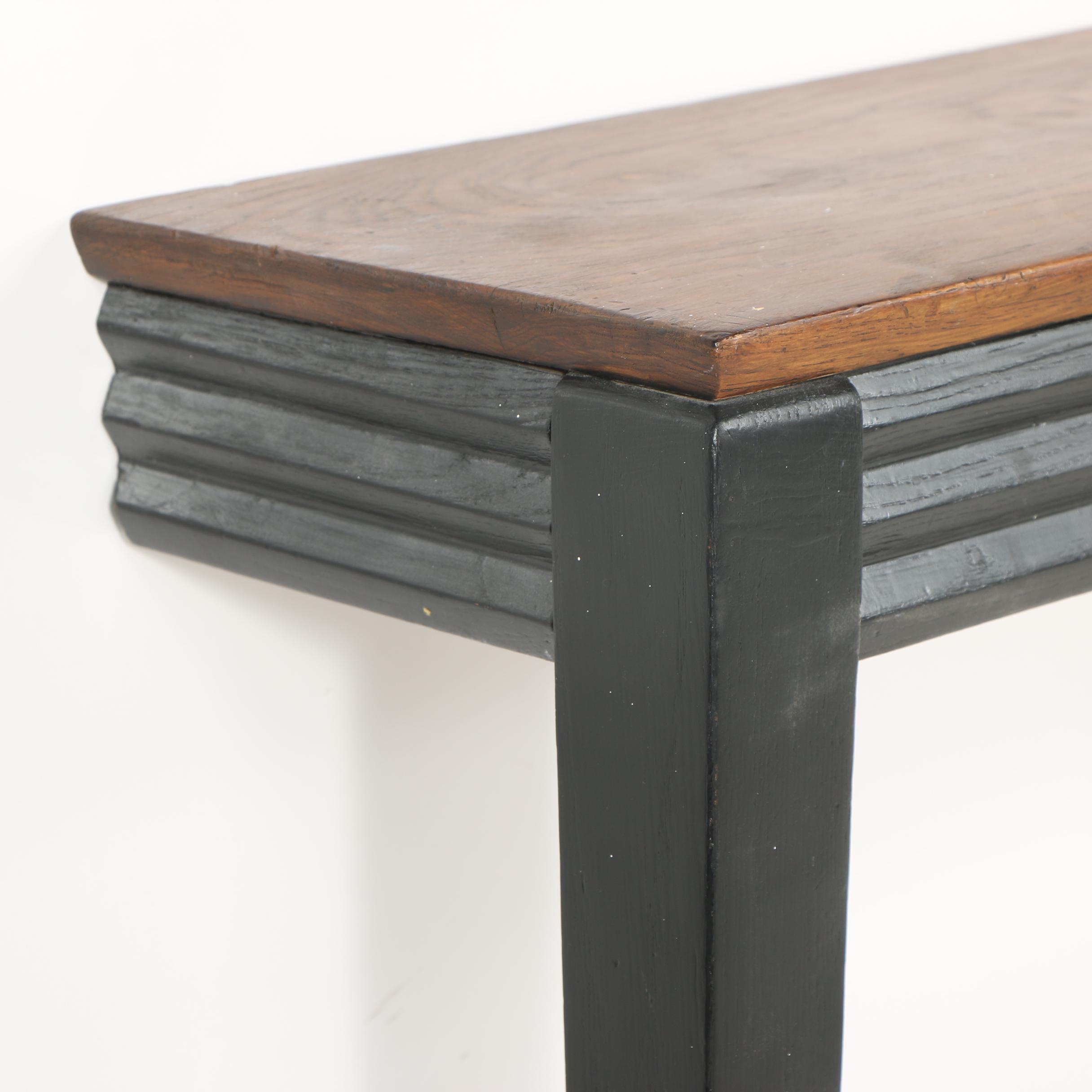 Painted Wooden Wall Mount Hall Table, 20th Century