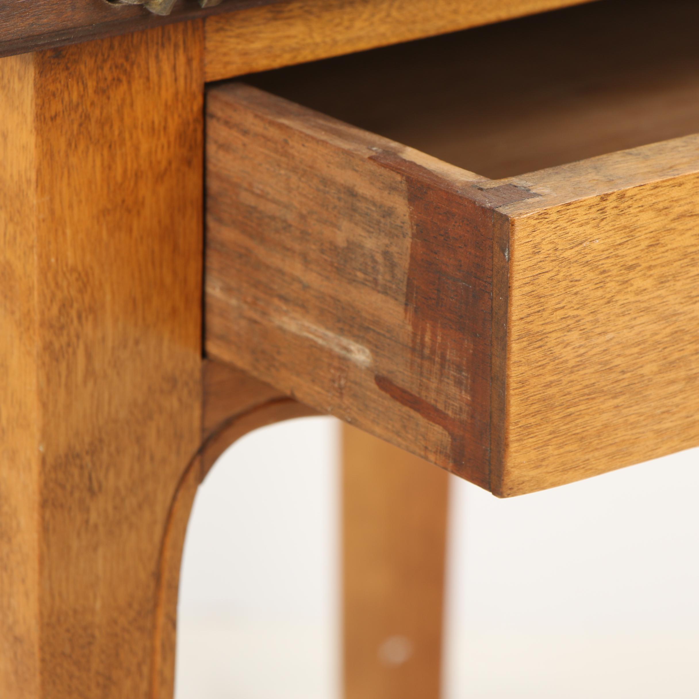 French Provincial Style Walnut Handkerchief Card Table, Early 20th Century