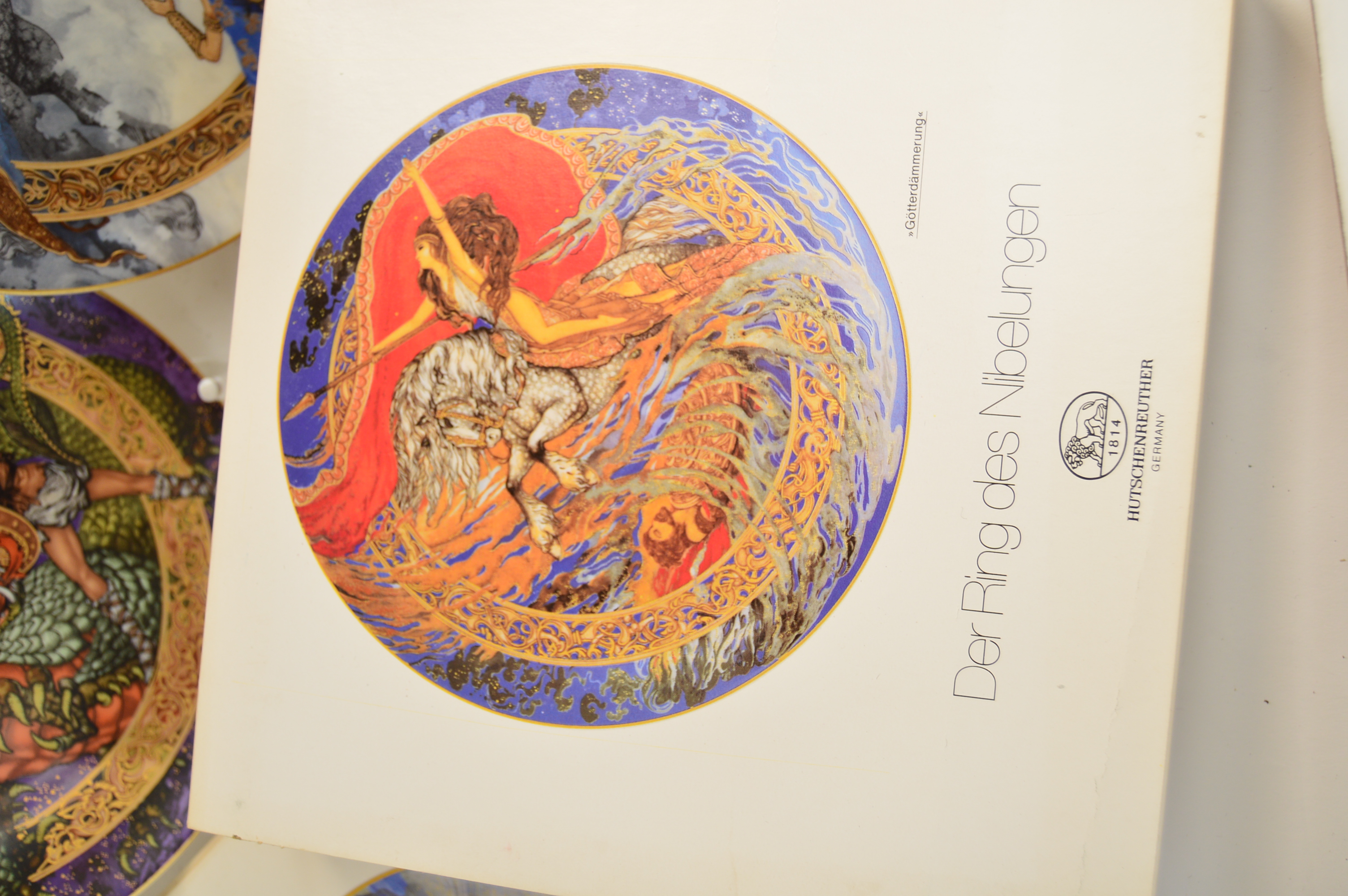 Set of German Hutschenreuther Der Ring des Nibelungen Porcelain Collector Plates