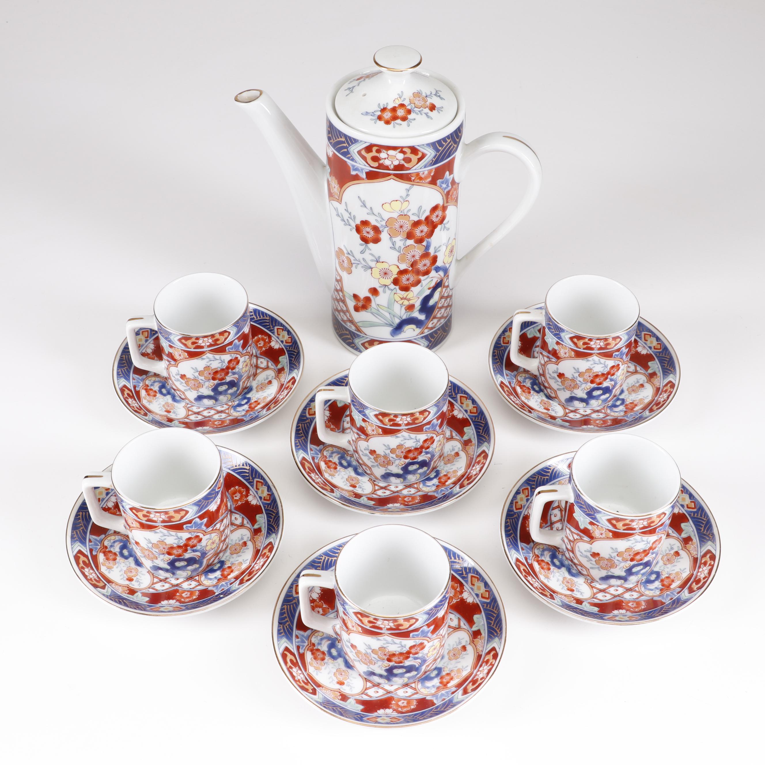 Imari Porcelain Coffee Set