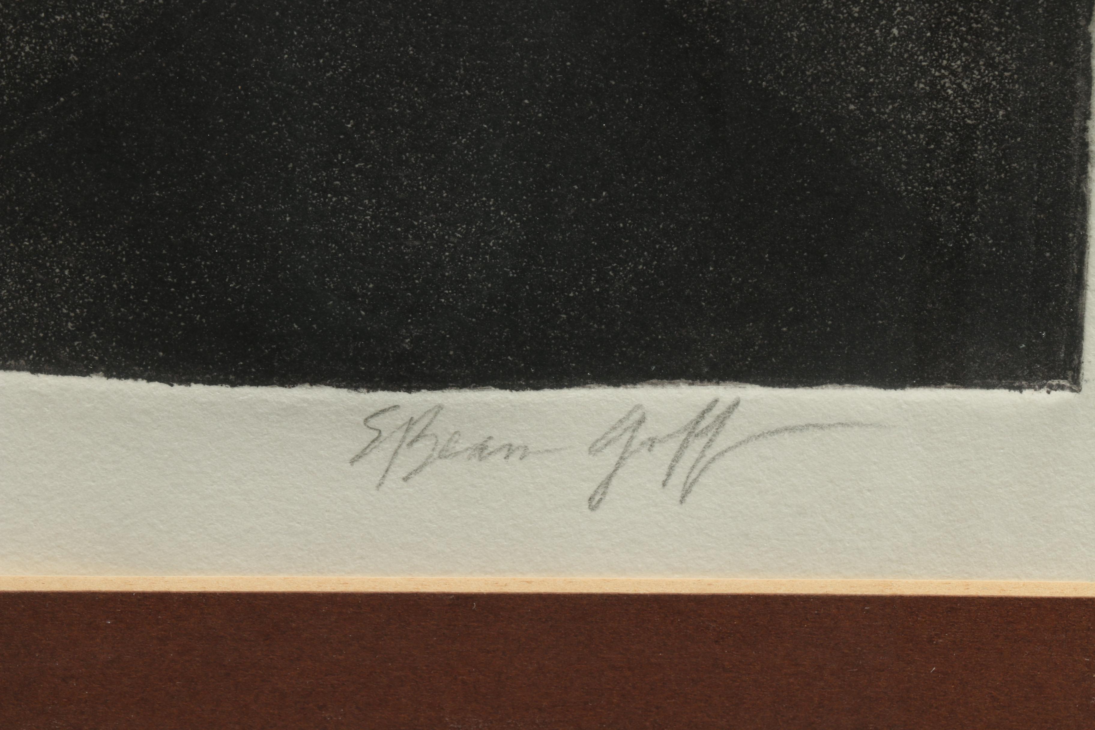 Artist Proof Aquatint Etching "Night Flight"