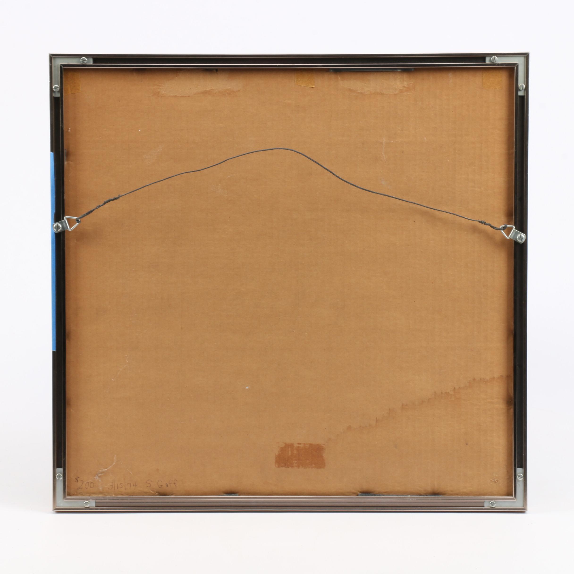 Artist Proof Aquatint Etching "Night Flight"