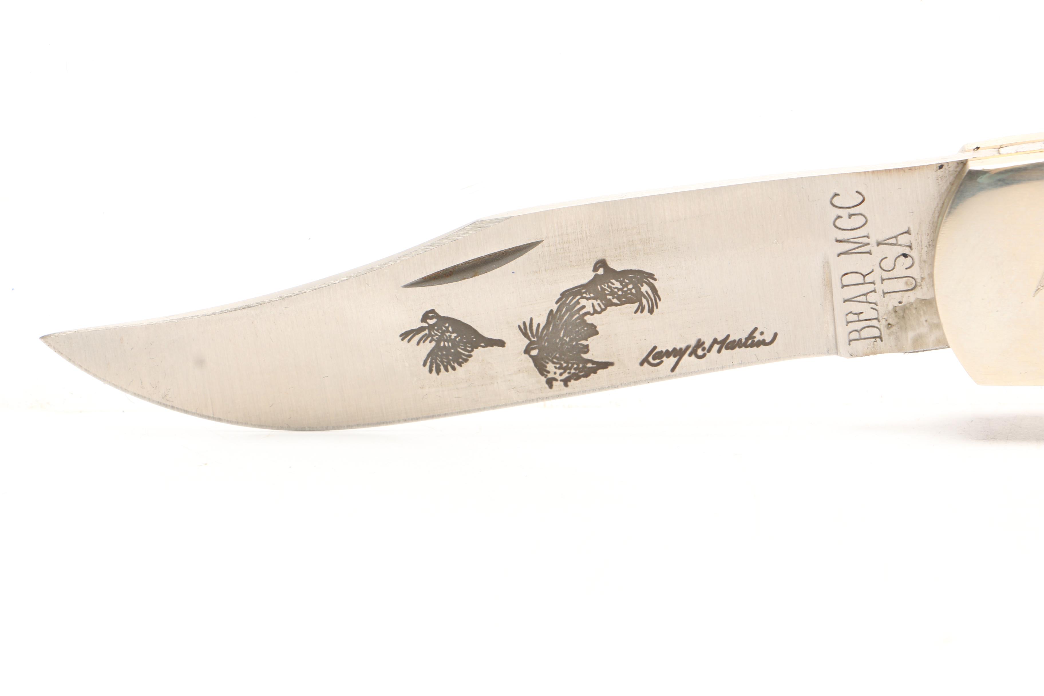 Bear MGC USA Hunting Knife with Wooden Presentation Box