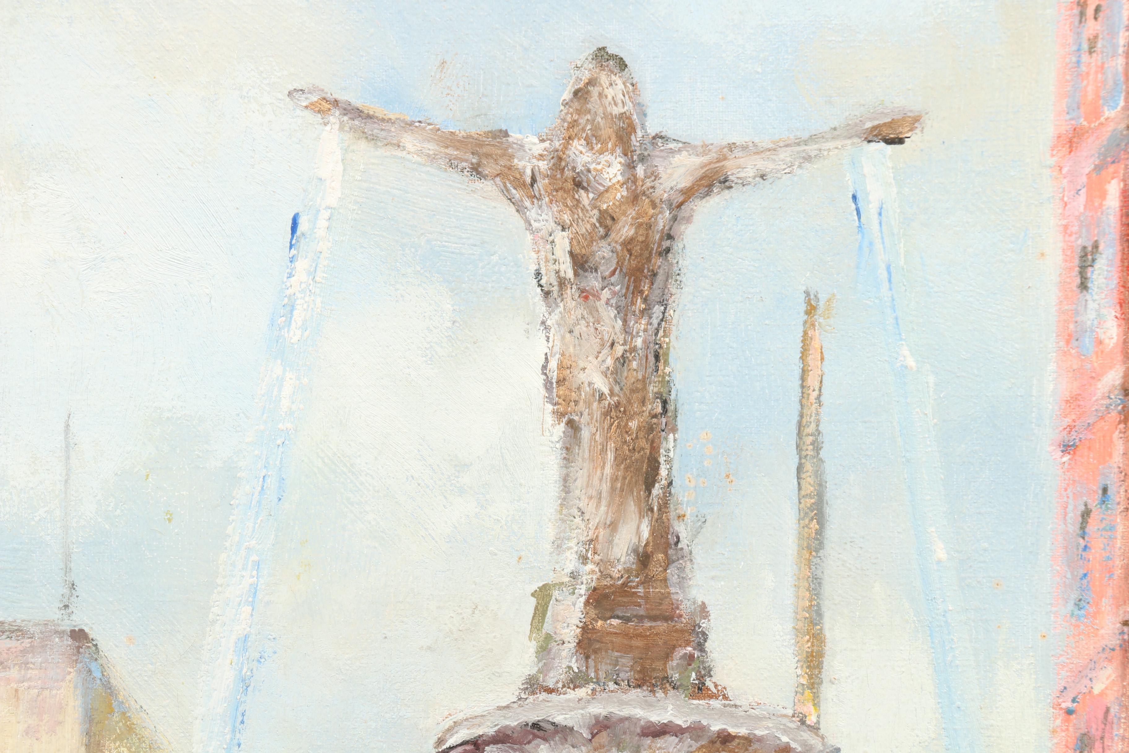 Joseph Rettier Oil Painting of The Genius of Water Cincinnati Ohio