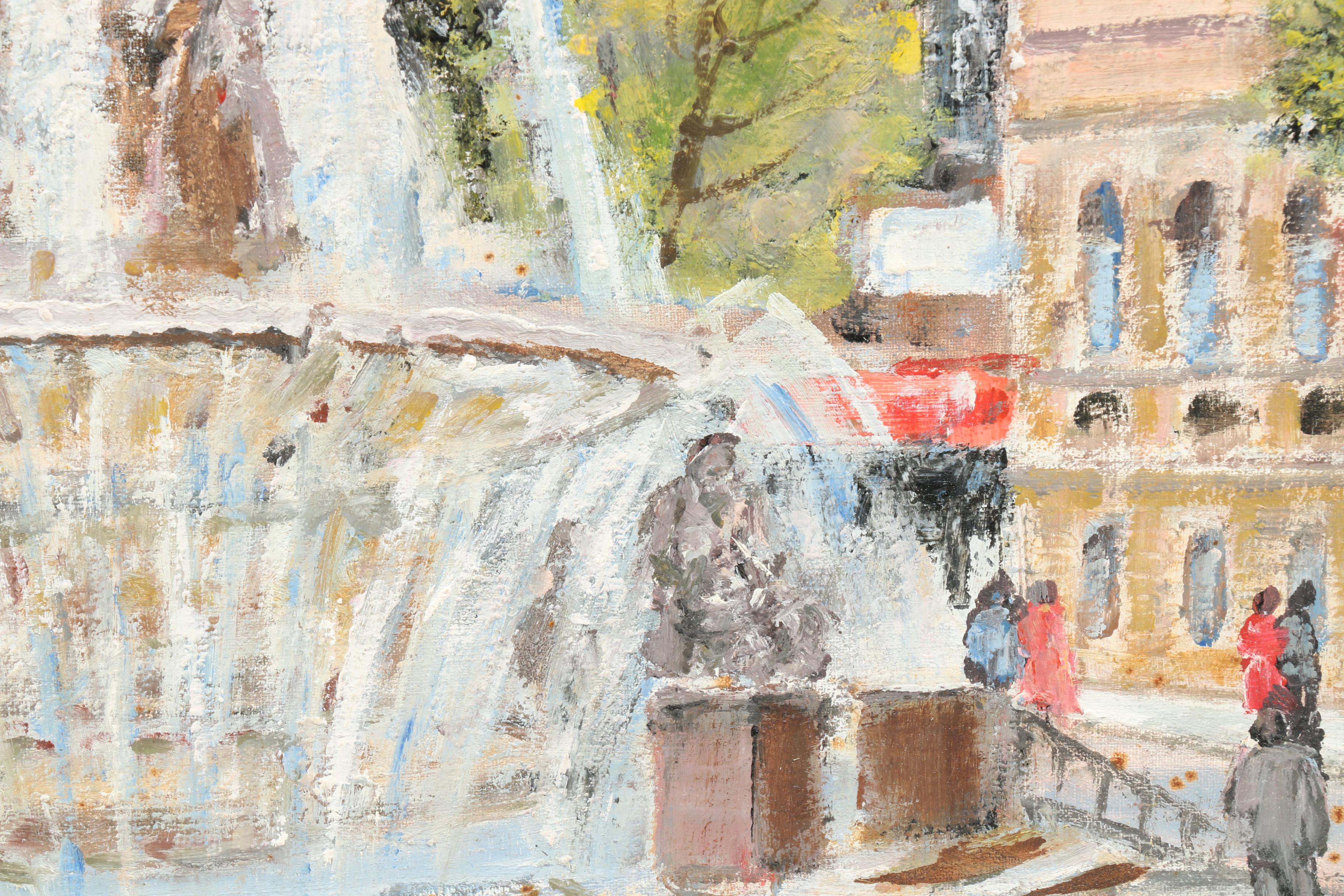 Joseph Rettier Oil Painting of The Genius of Water Cincinnati Ohio