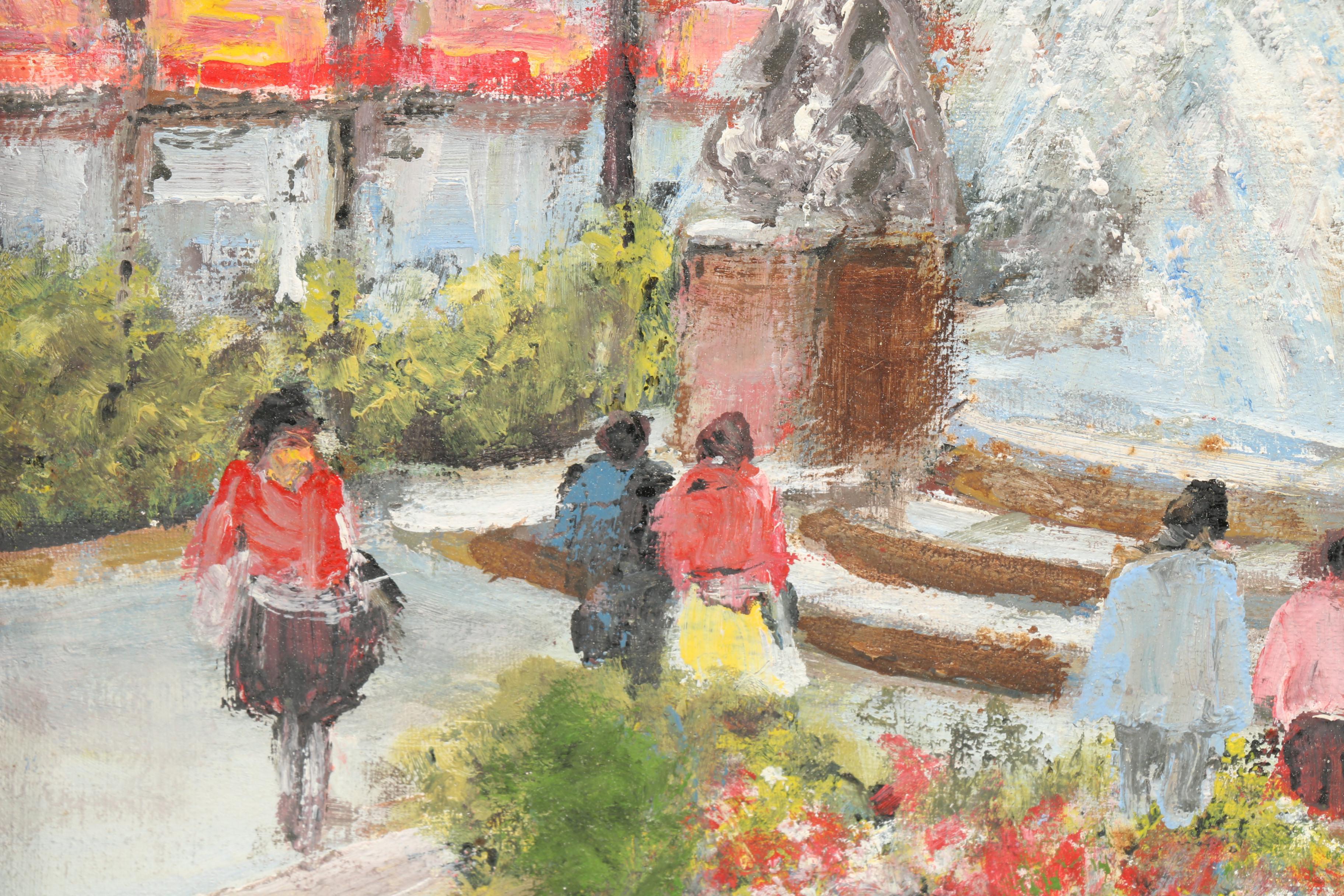 Joseph Rettier Oil Painting of The Genius of Water Cincinnati Ohio