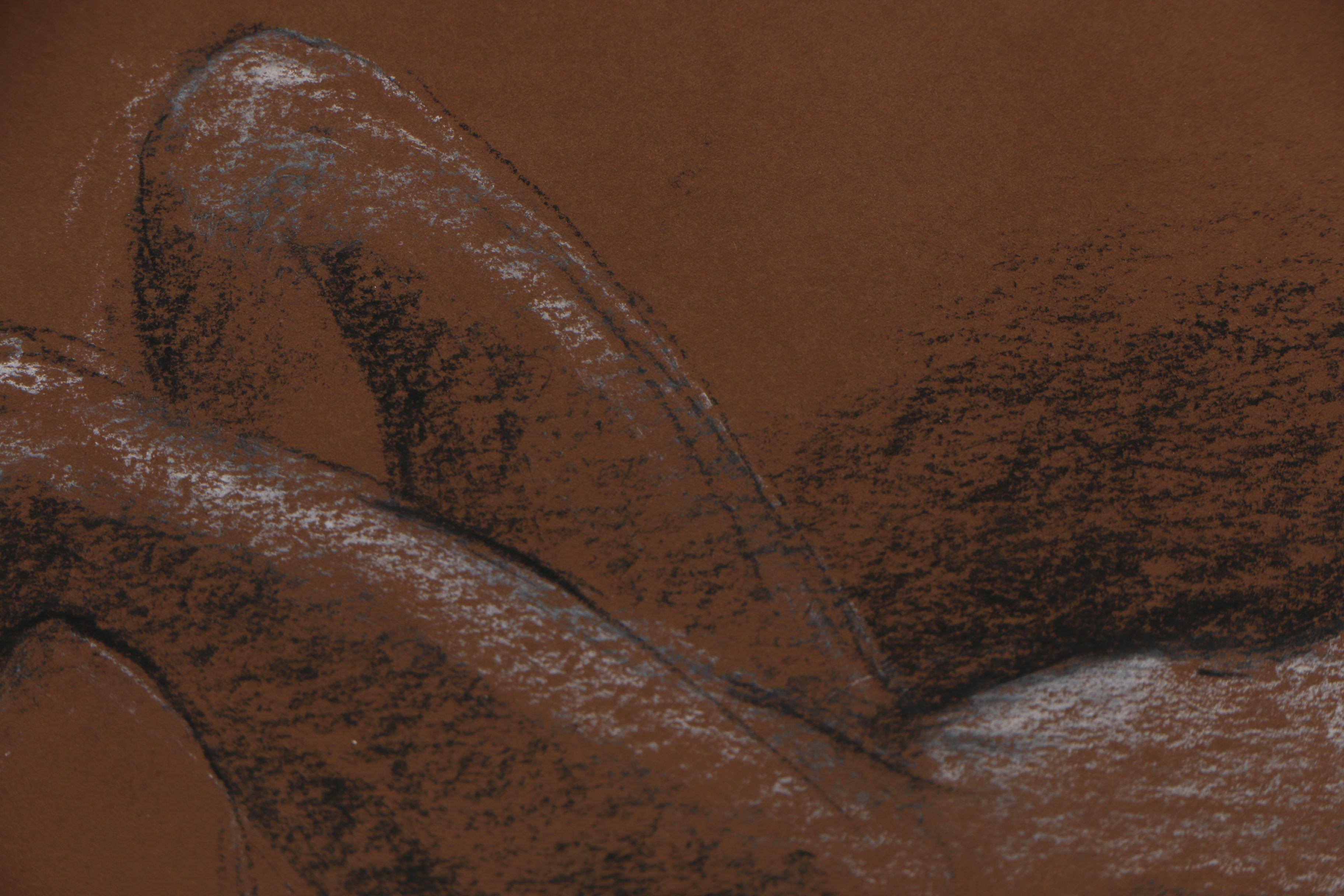 Robert Whitmore Charcoal Drawing Figure Study