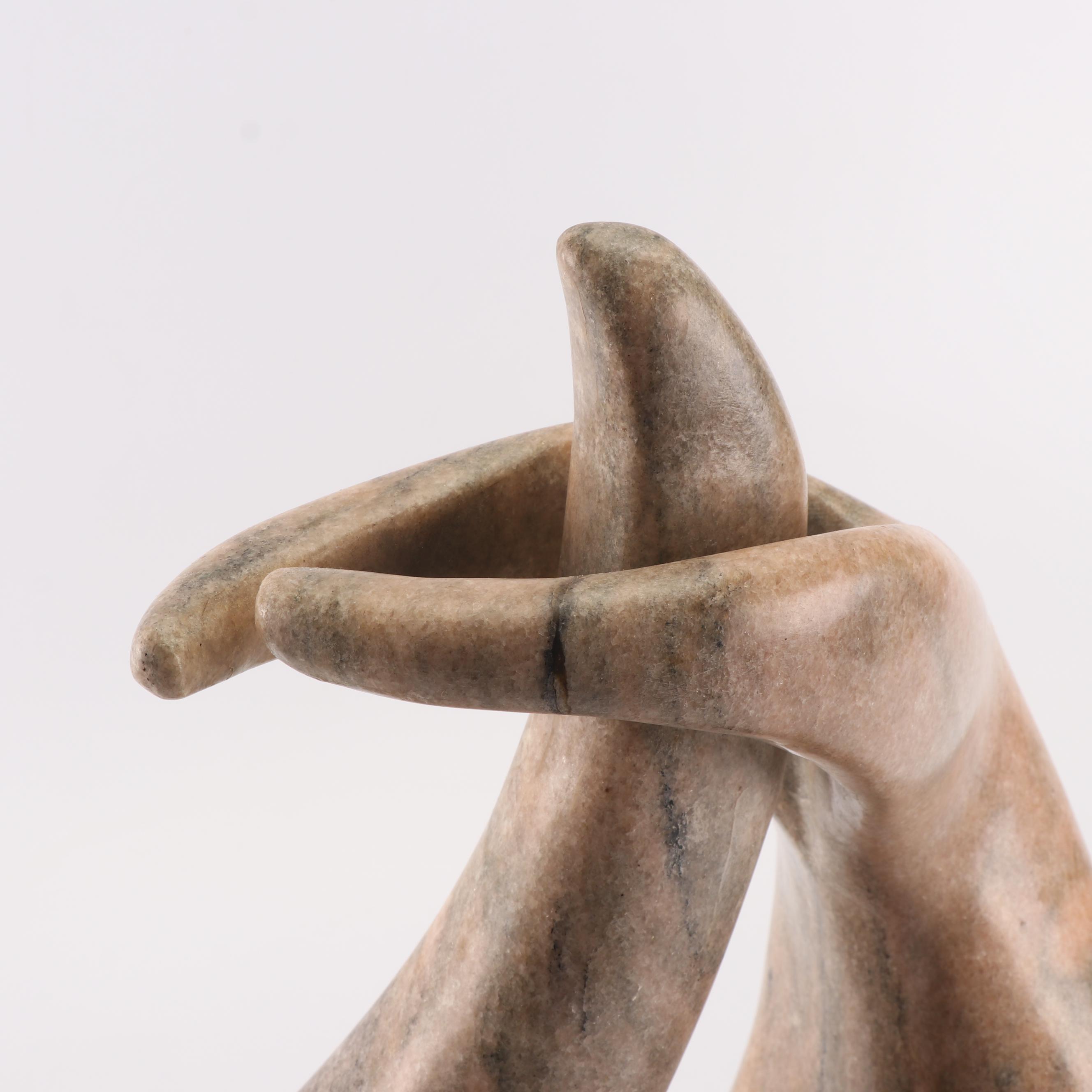 Ramon Cortina Carved Marble Sculpture "El Abrazo"