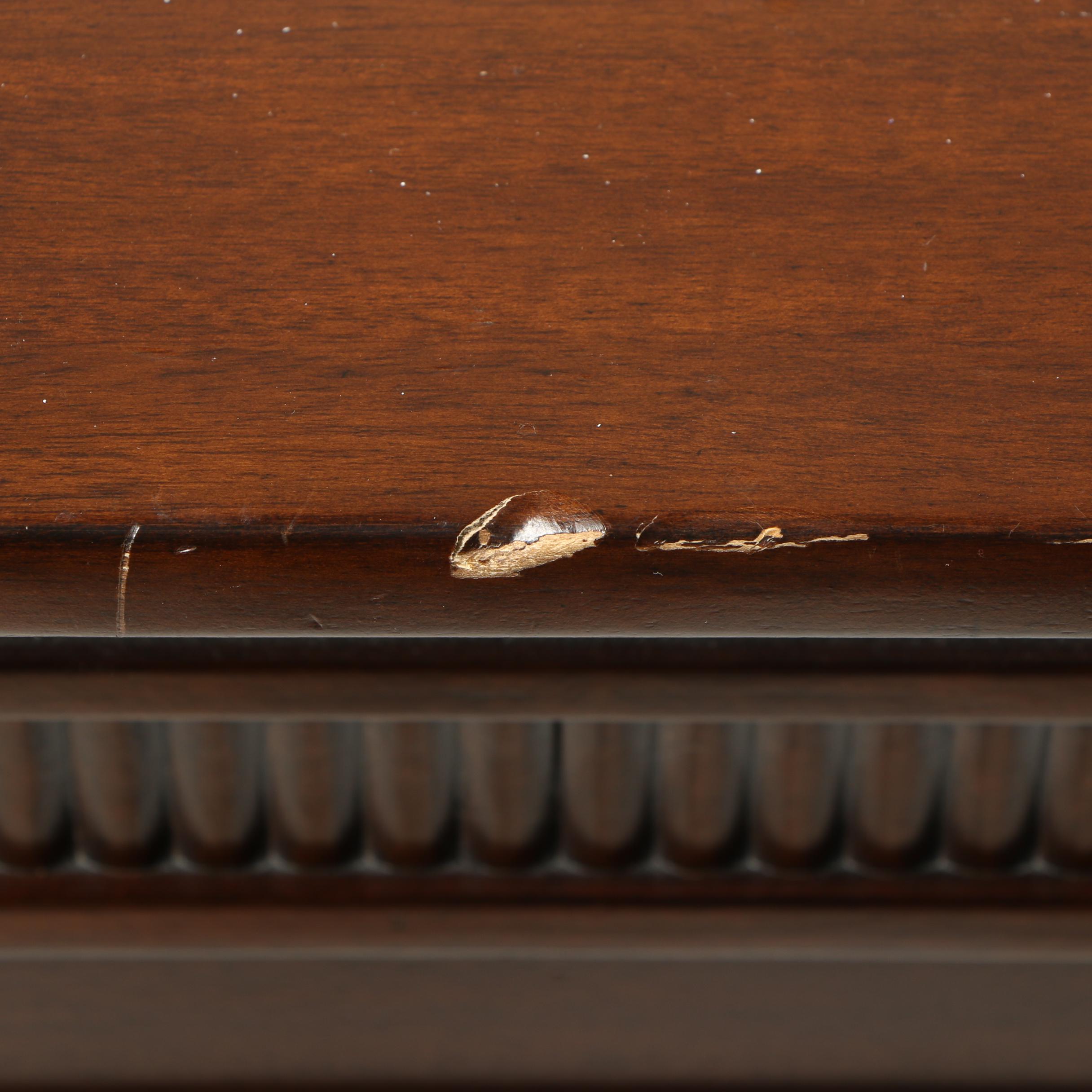 "Opus XIX" Walnut and Mahogany King Size Illuminated Bed Frame, Late 20th Cent.