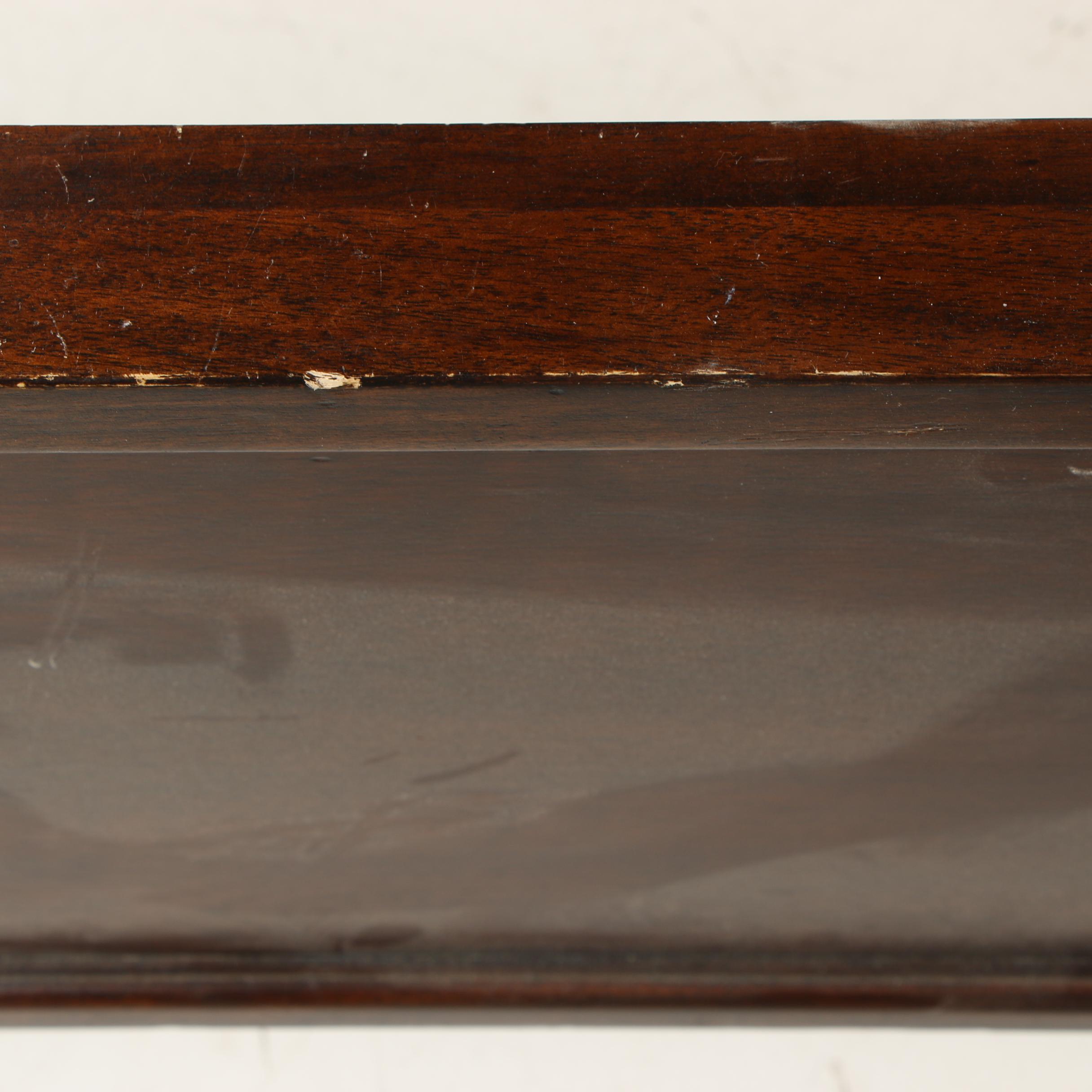 "Opus XIX" Walnut and Mahogany King Size Illuminated Bed Frame, Late 20th Cent.