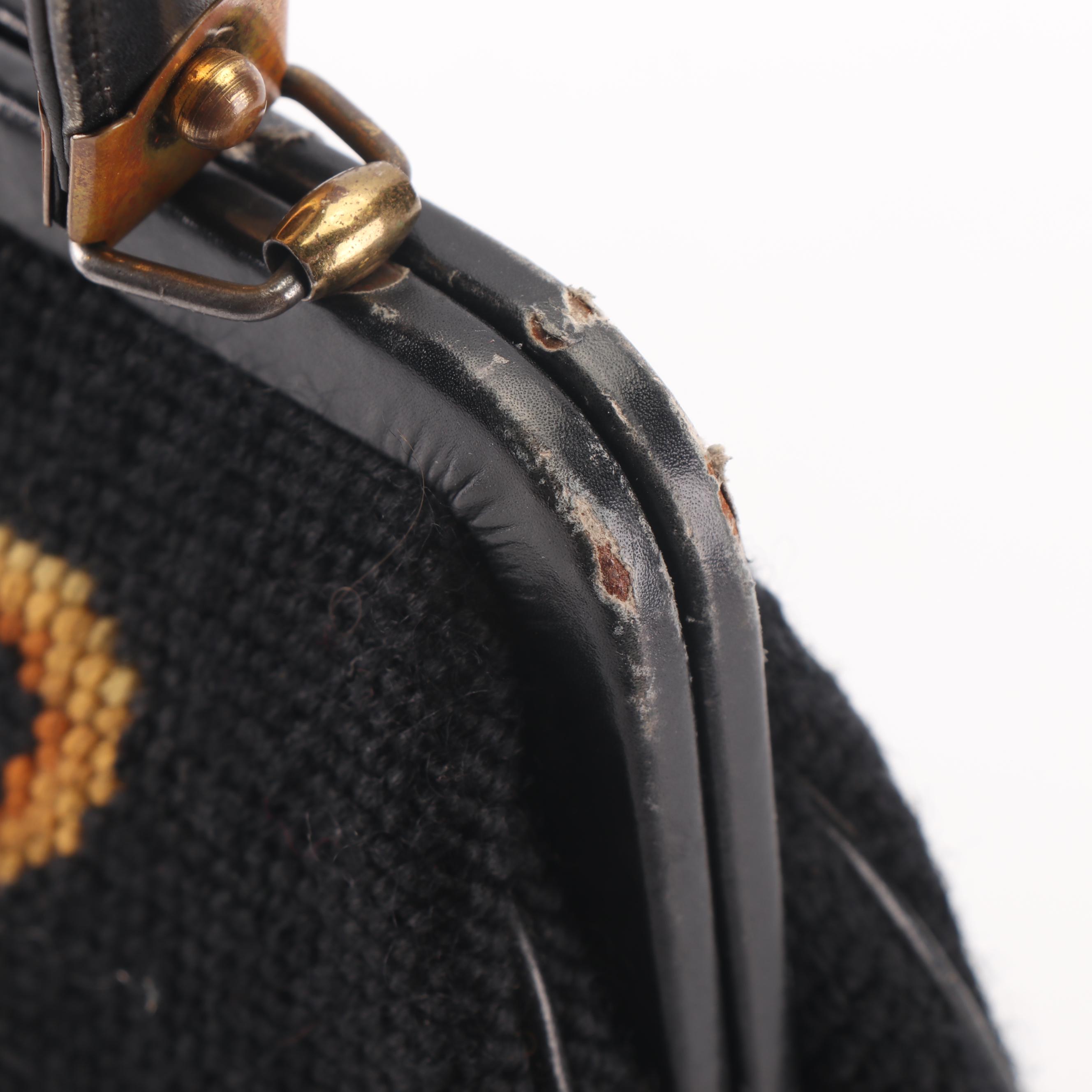 Needlepoint Frame Bag, Vintage