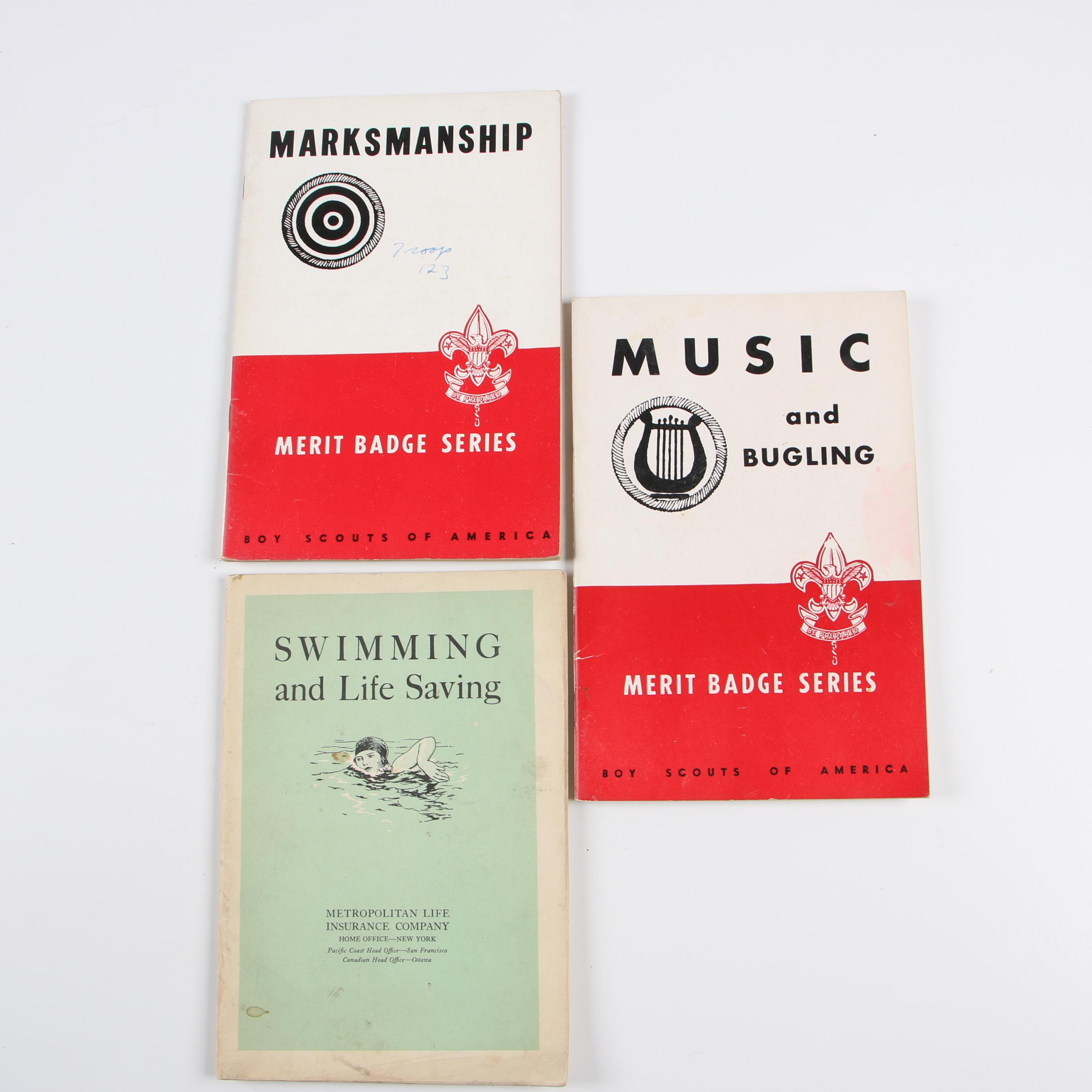 Boy Scout Merit Badge Handbooks and Membership Cards, 1940s