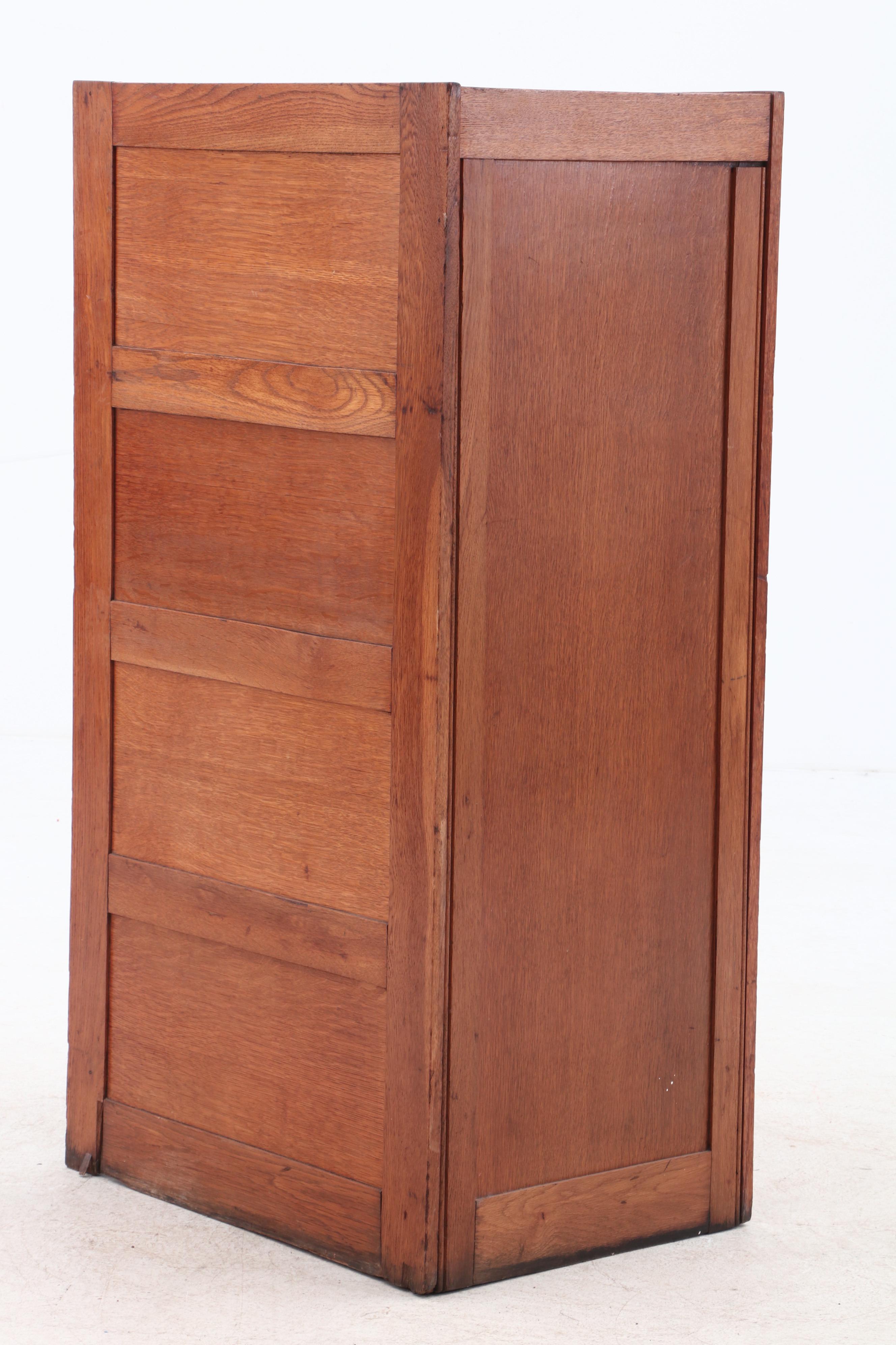 Antique Oak Hanging File Cabinet