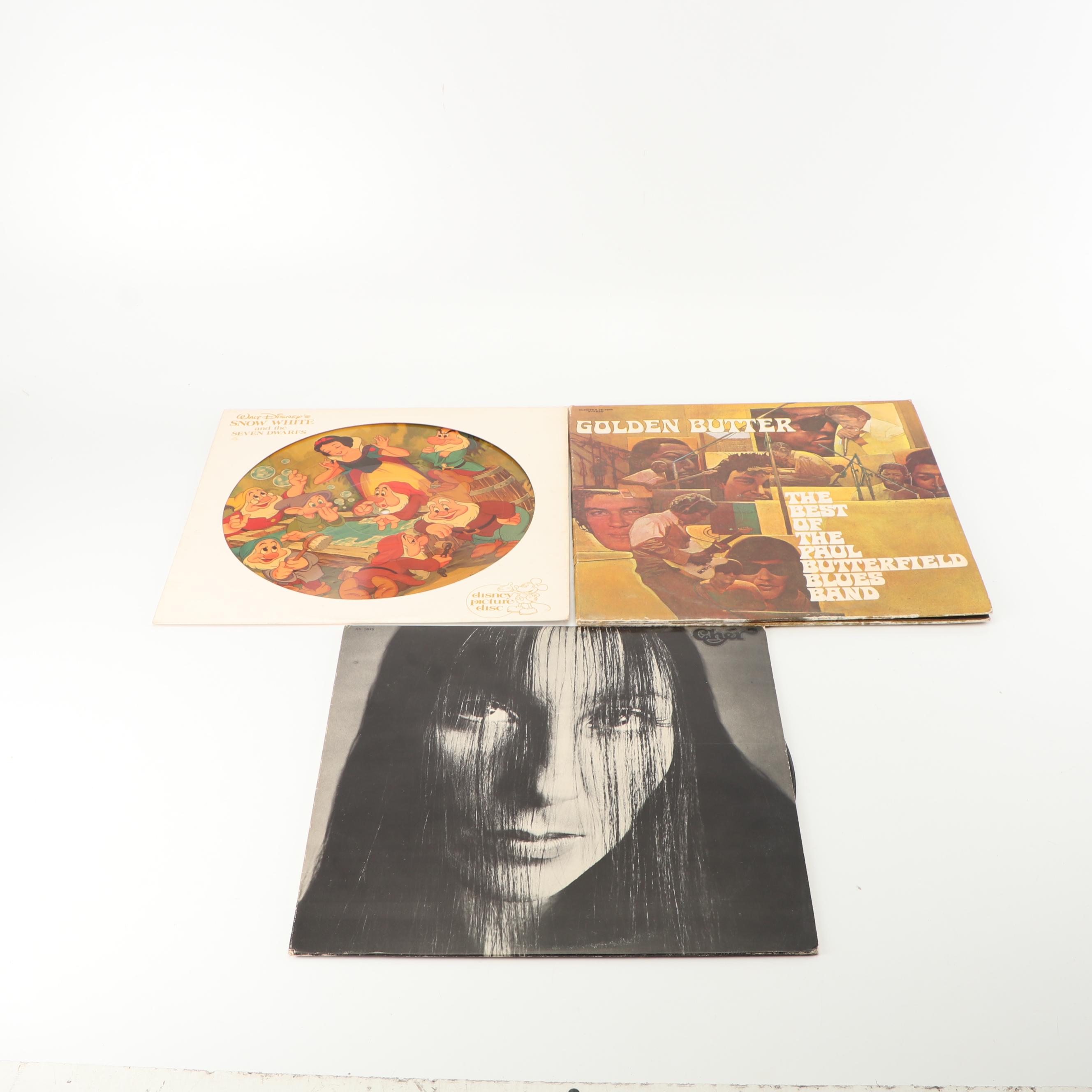 1960s-1970s Records including Disney Picture Disc "Snow White"